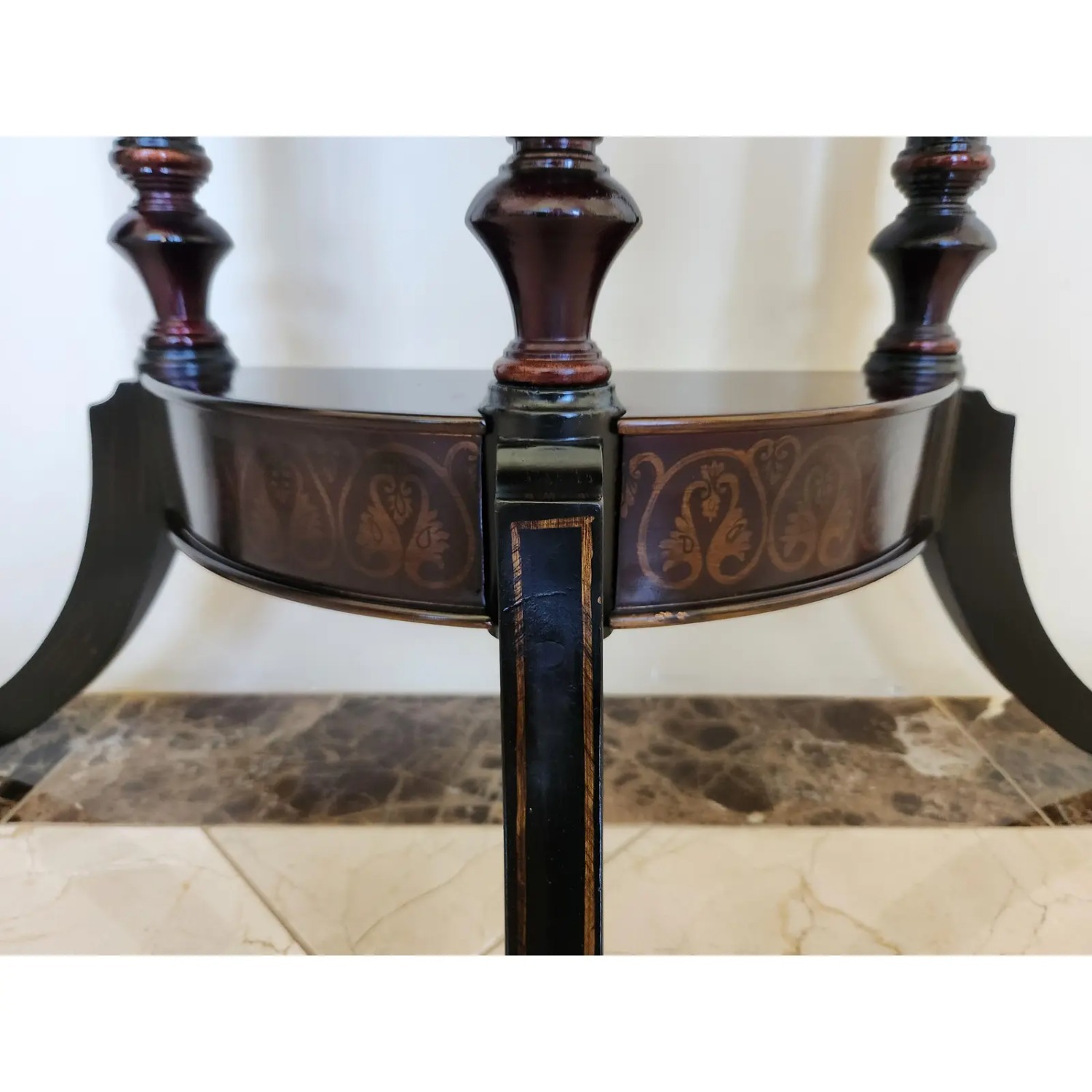 The Bombay Company Pair of Vintage Half-Round Side Tables - image-2