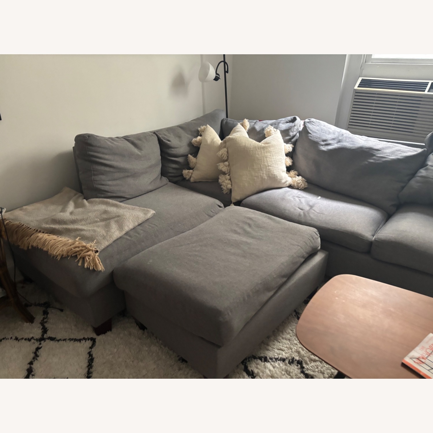 Wayfair 2 Piece Sectional and Ottoman - image-5