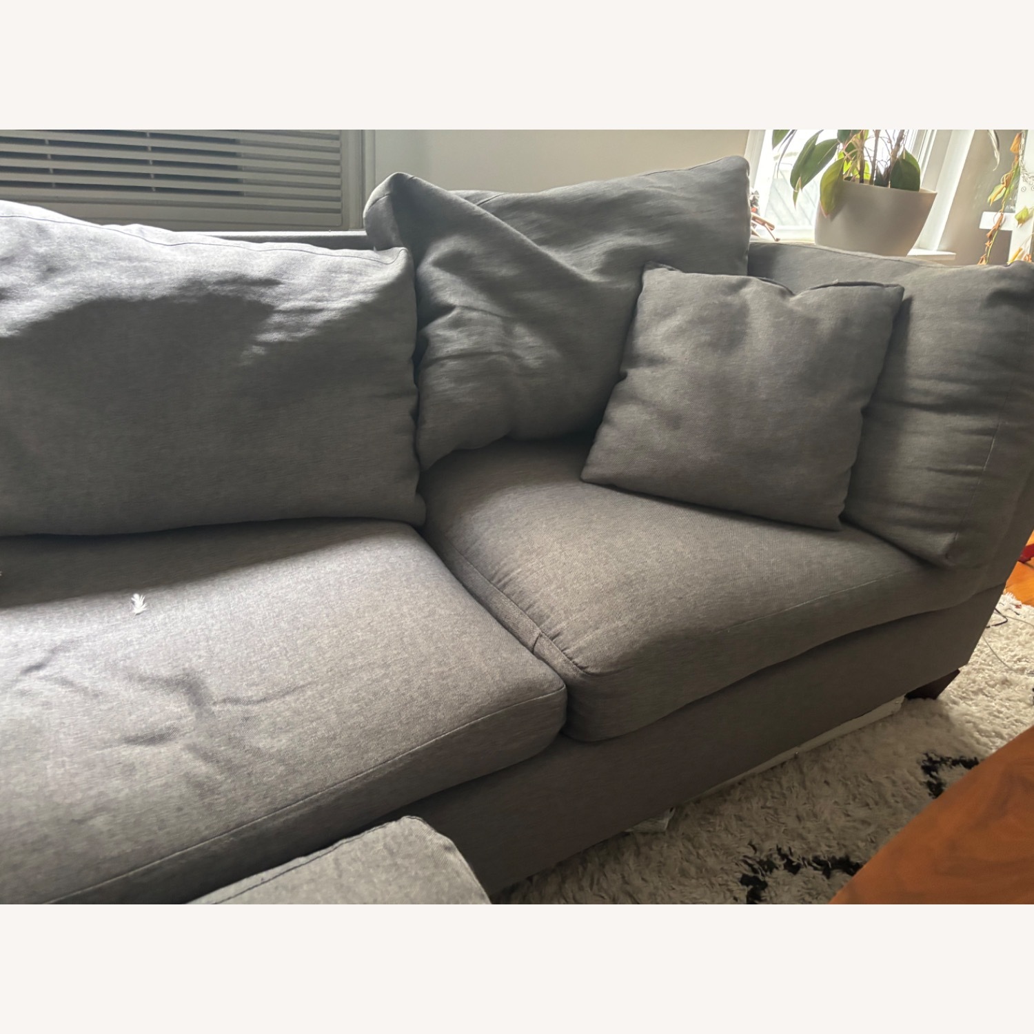 Wayfair 2 Piece Sectional and Ottoman - image-3