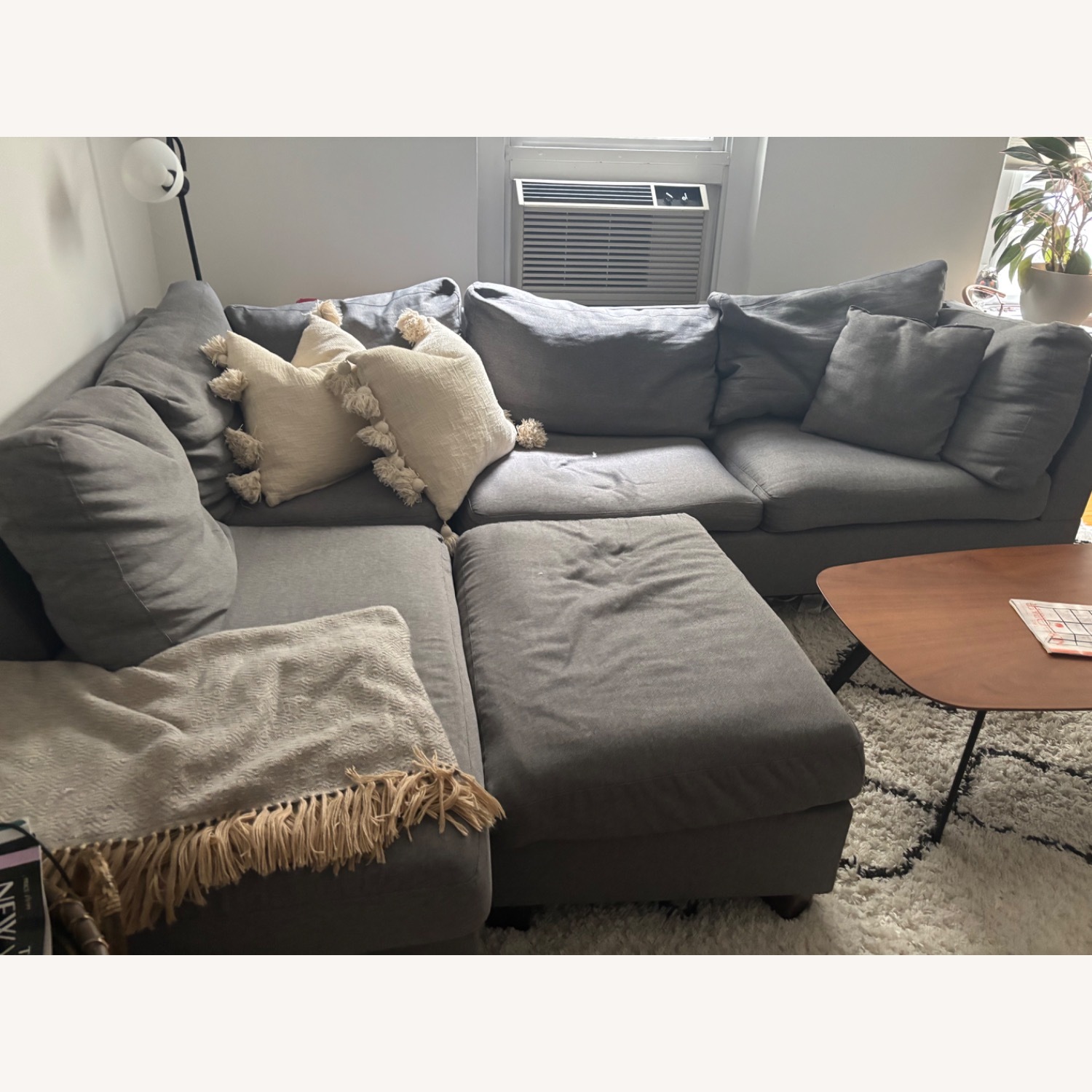 Wayfair 2 Piece Sectional and Ottoman - image-6