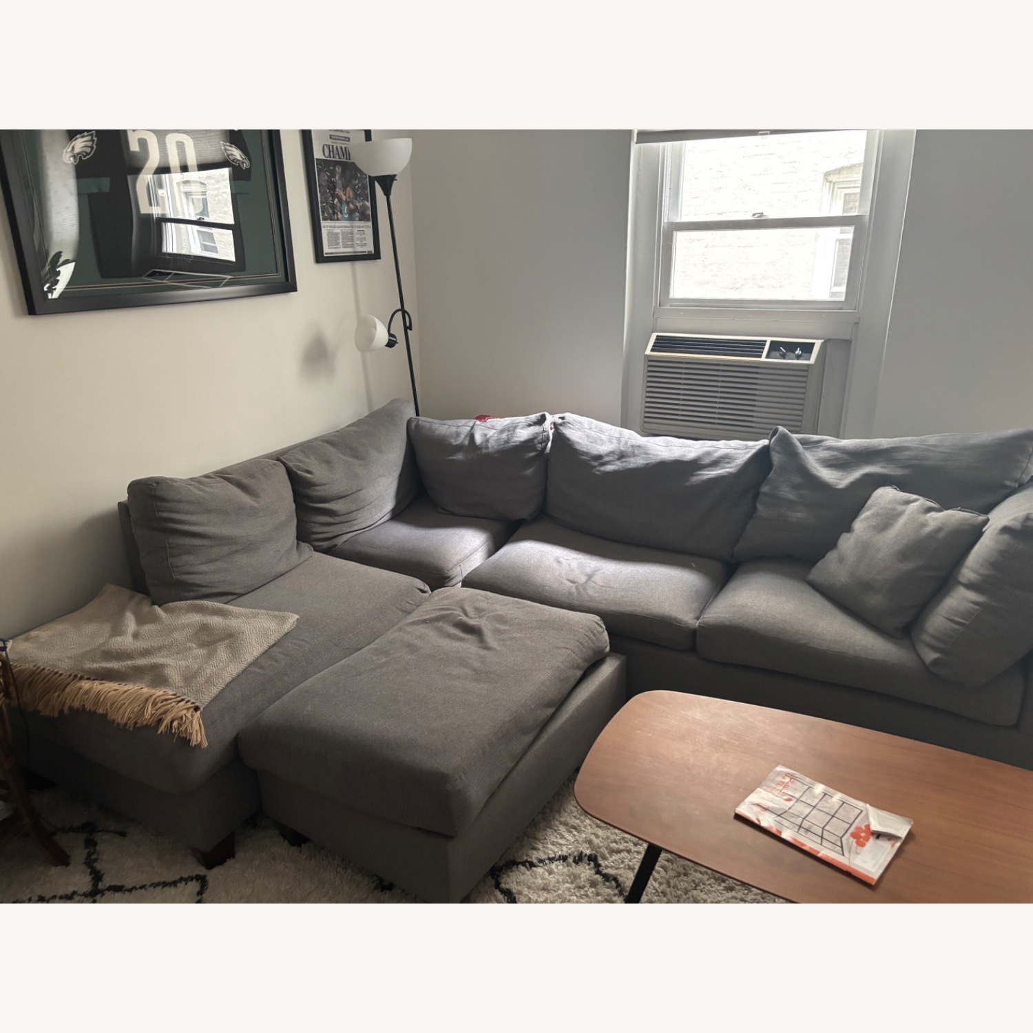 Wayfair 2 Piece Sectional and Ottoman - image-4