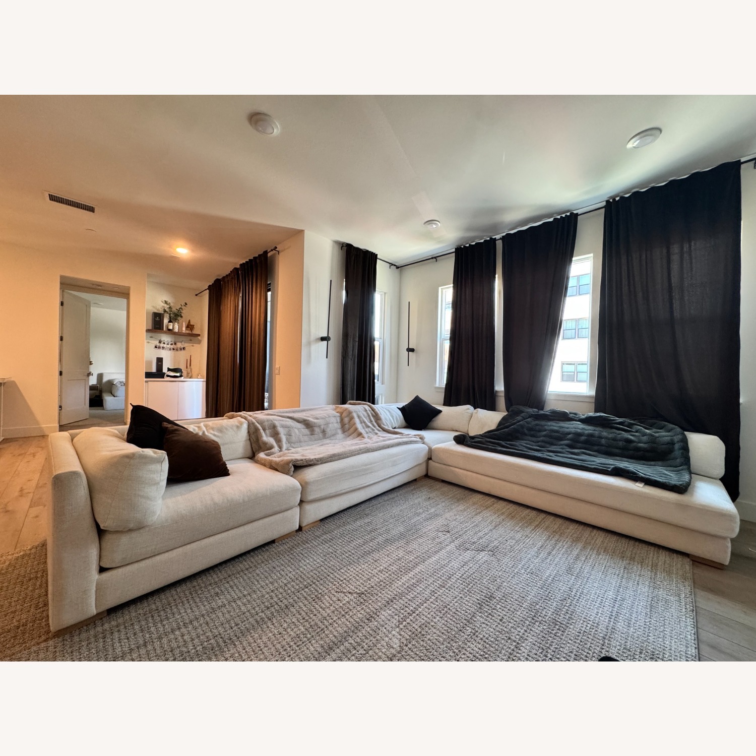 CB2 Sectional Piazza Couch - image-4