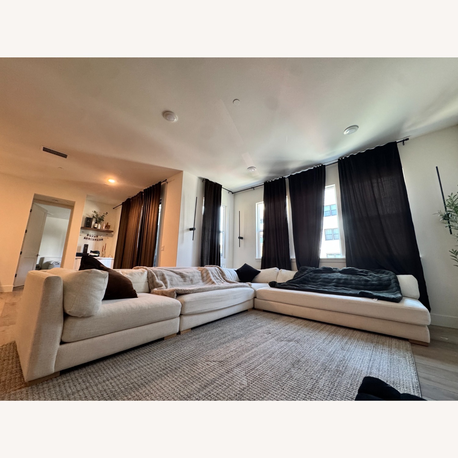 CB2 Sectional Piazza Couch - image-5