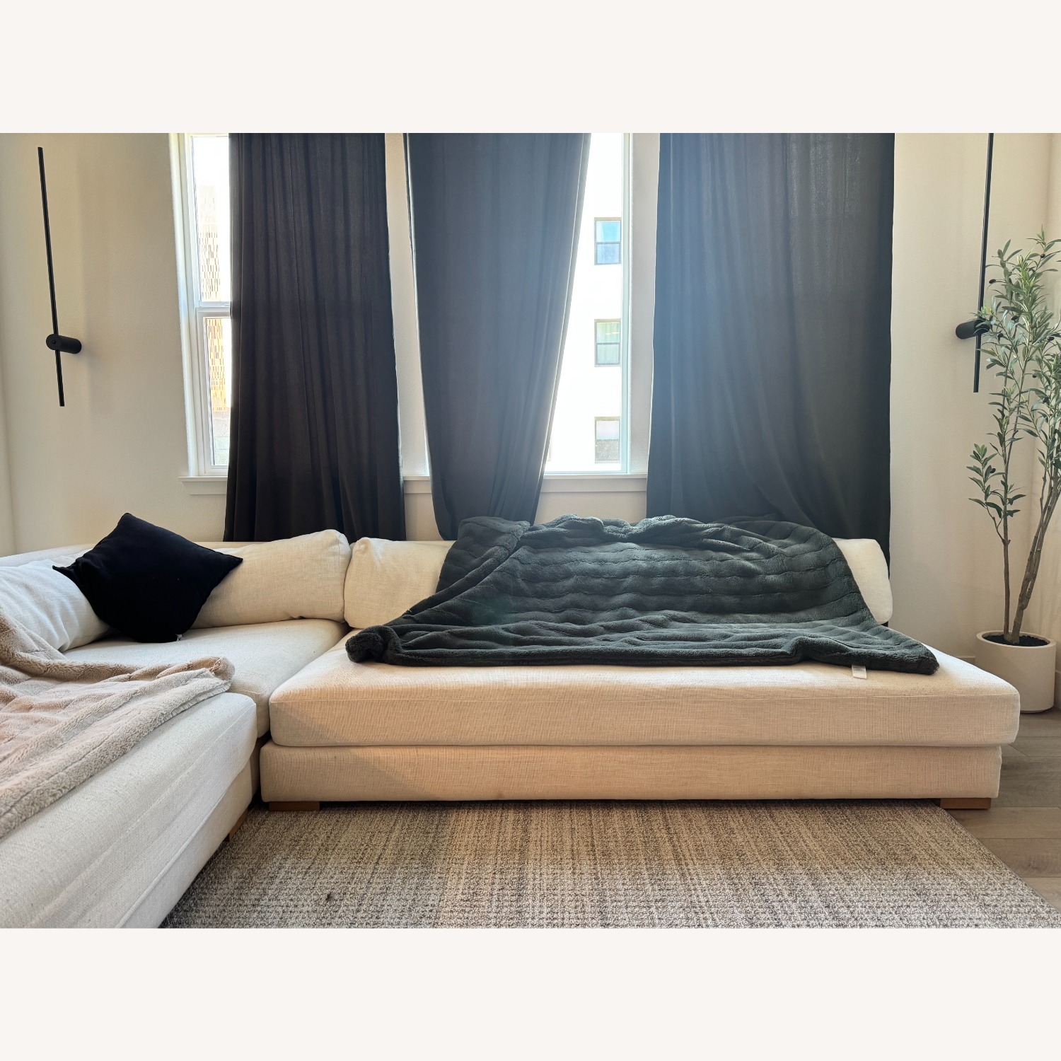 CB2 Sectional Piazza Couch - image-3