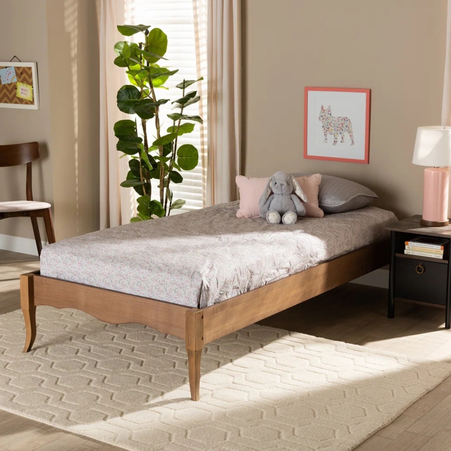 Wayfair Gracie Oaks Vintage Twin Platform Bed - image-4