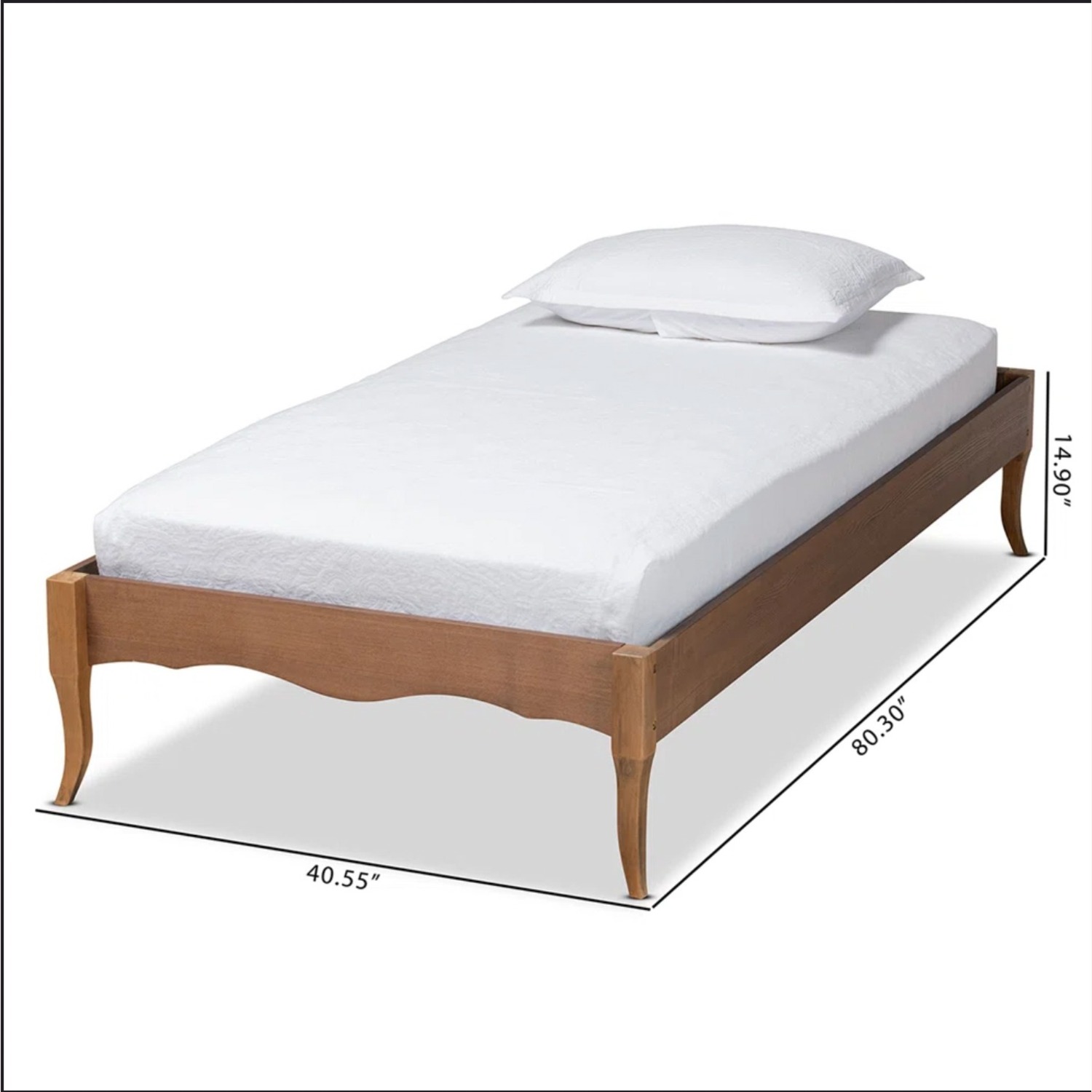 Wayfair Gracie Oaks Vintage Twin Platform Bed - image-3