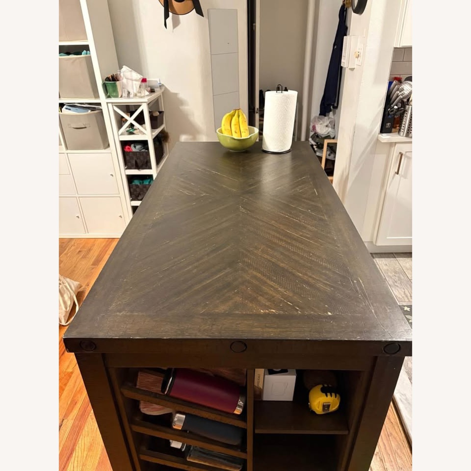 Bob's Discount SonomaKitchen Island Set with 4 Backless Stools - image-3