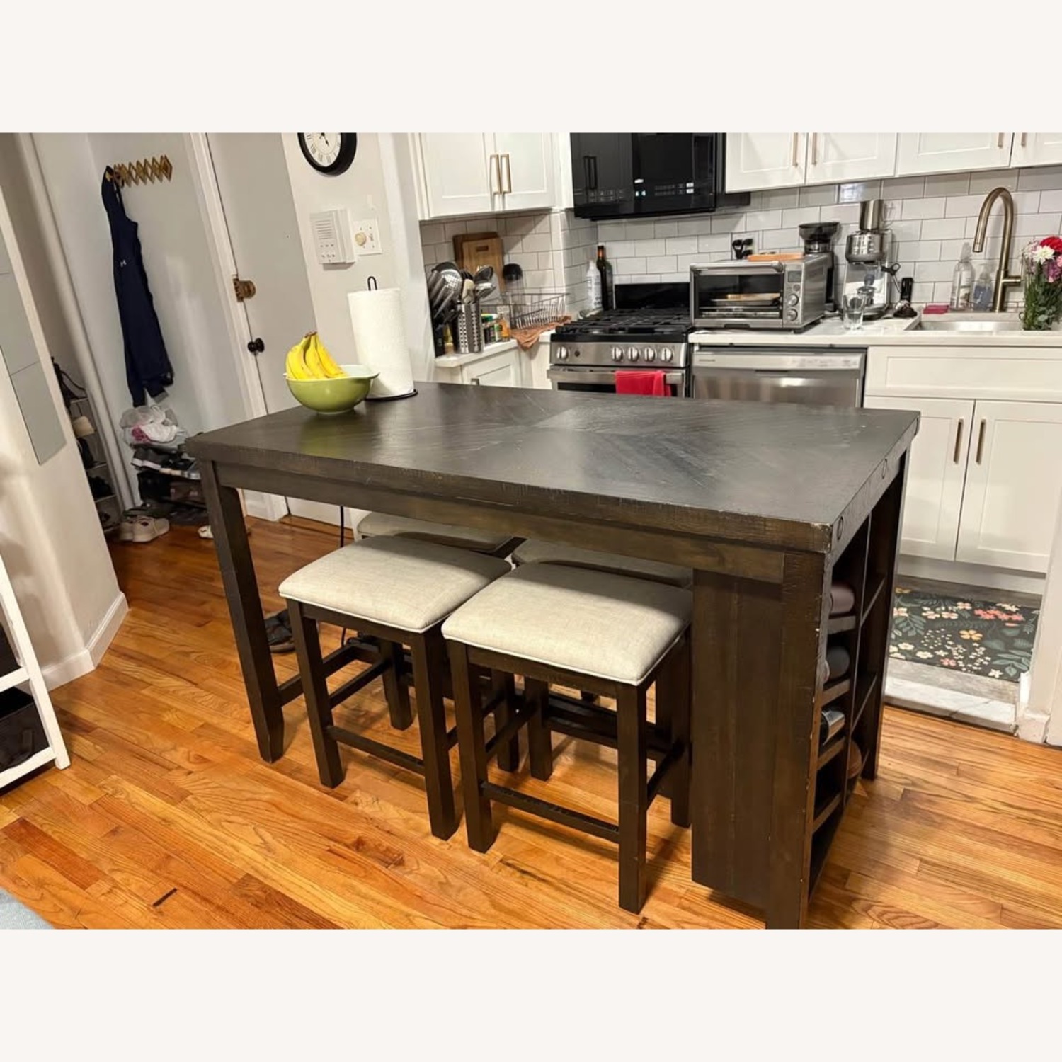 Bob's Discount SonomaKitchen Island Set with 4 Backless Stools - image-2