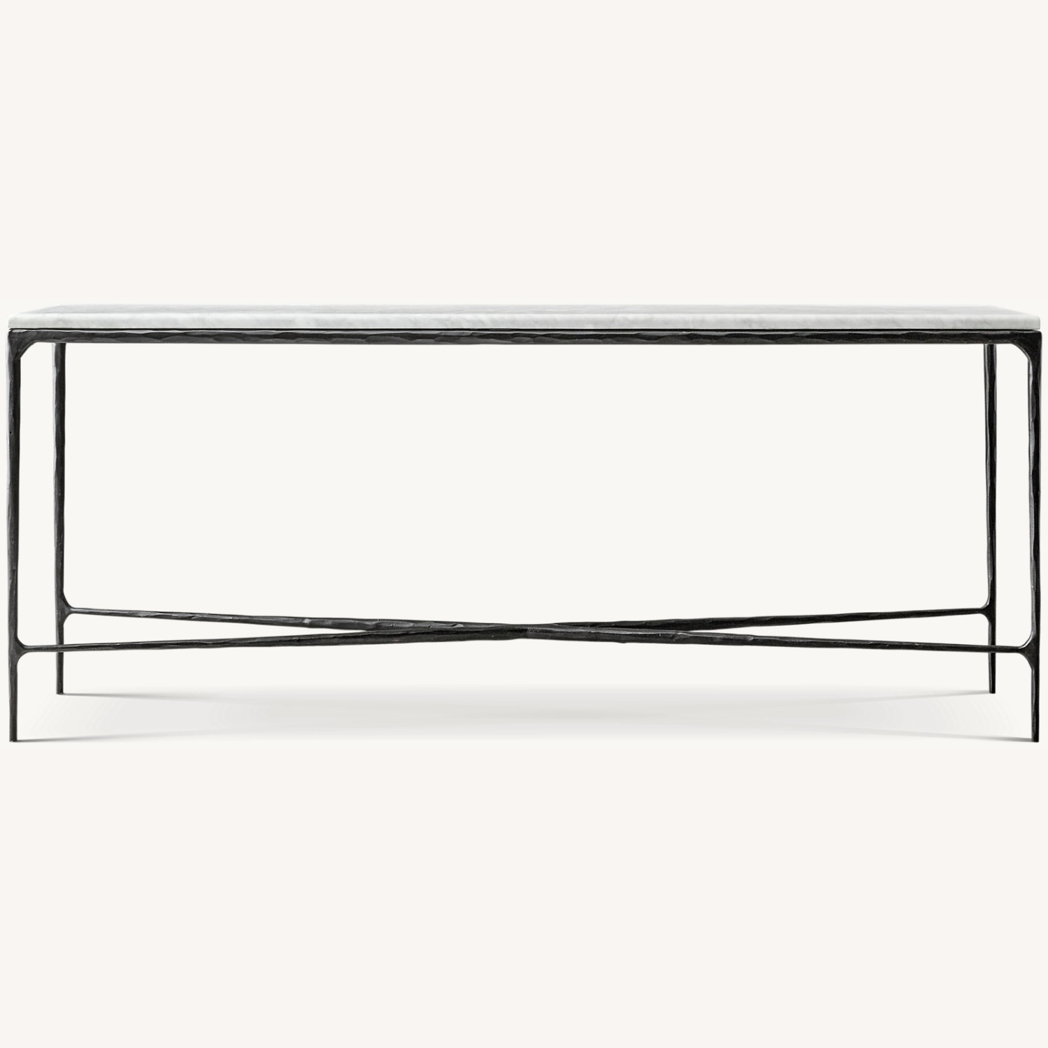 Restoration Hardware Thaddeus Marble Console Desk 60” - image-5
