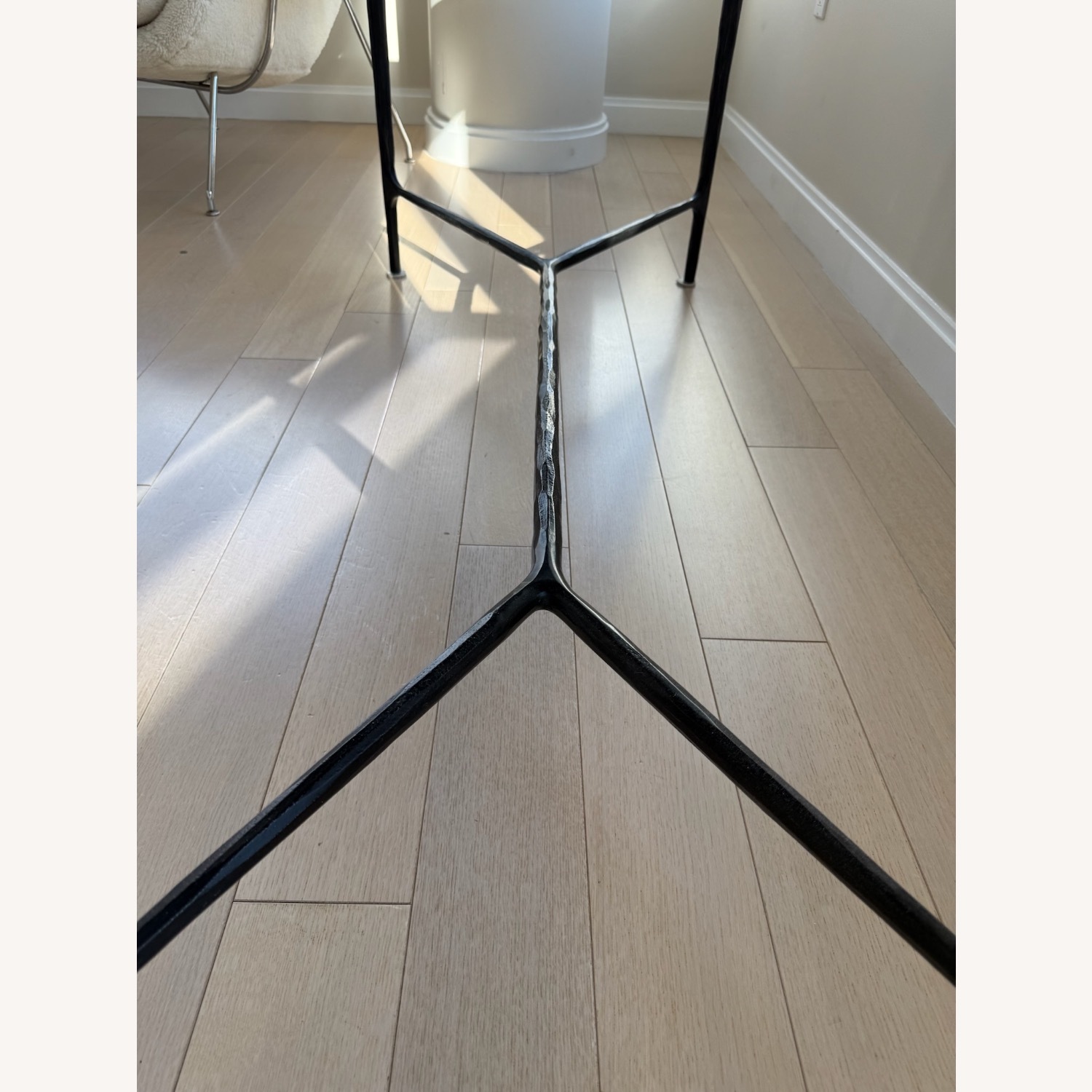 Restoration Hardware Thaddeus Marble Console Desk 60” - image-1