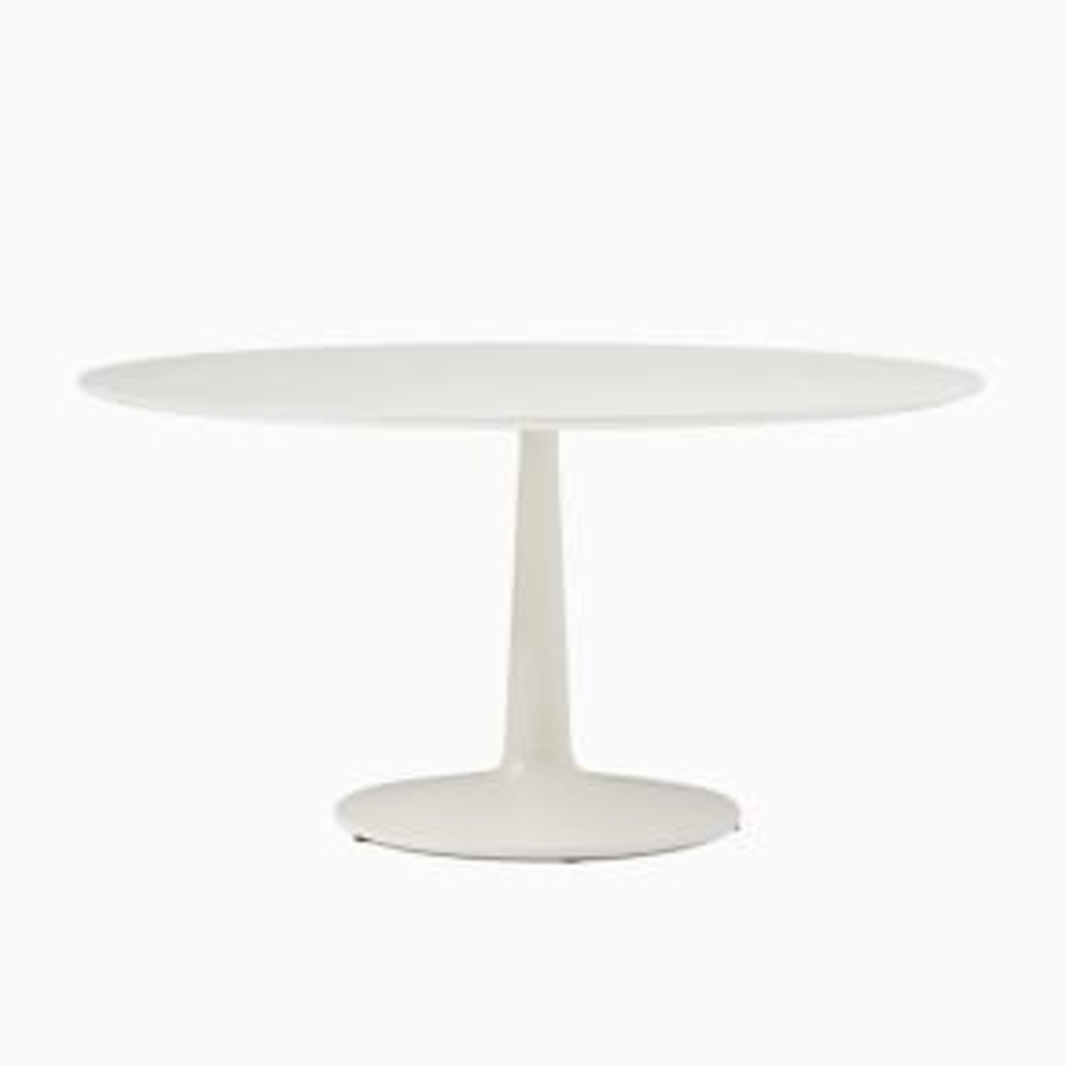 West Elm Liv 60" Round Table Laquer White - image-10