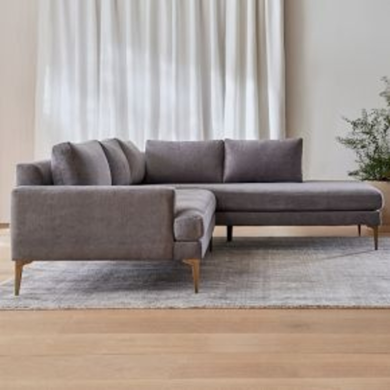 West Elm Andes 2-Piece Bumper Chaise Sectional - image-5