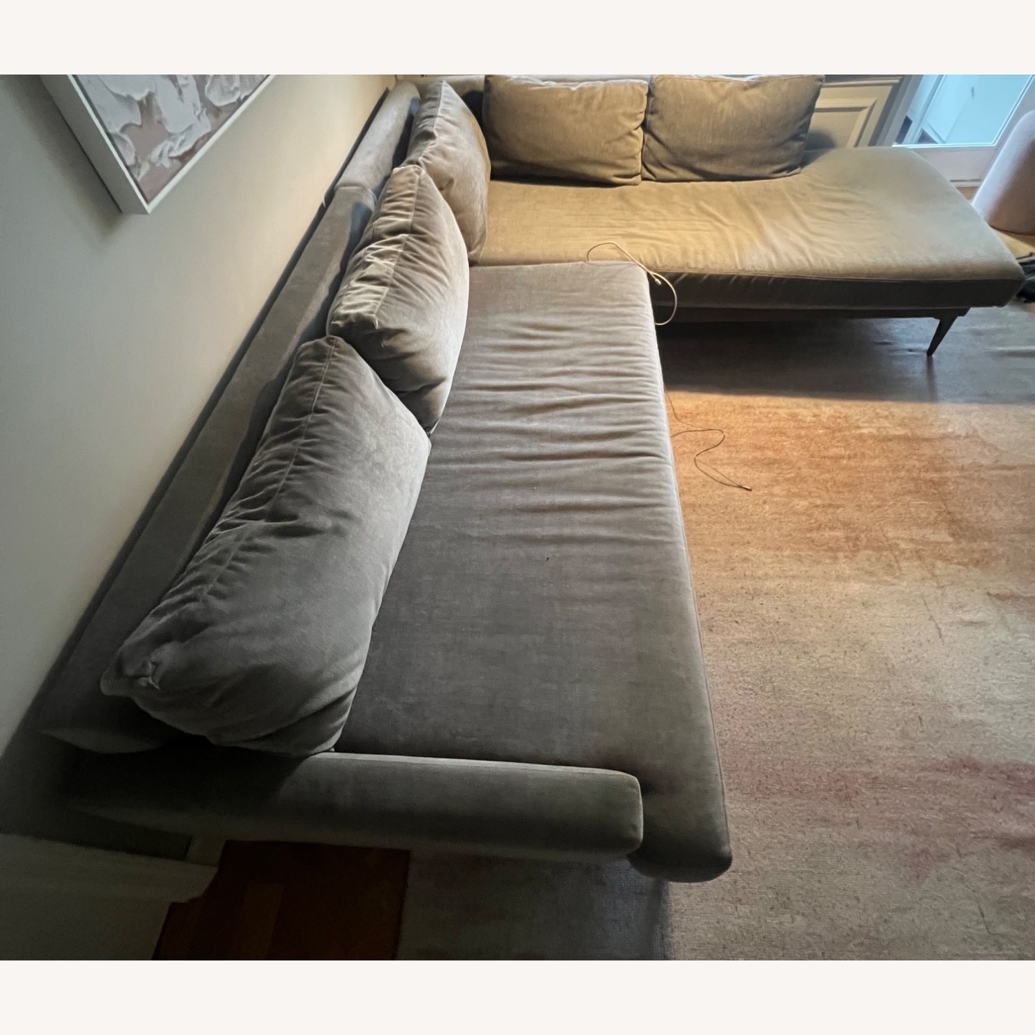 West Elm Andes 2-Piece Bumper Chaise Sectional - image-1