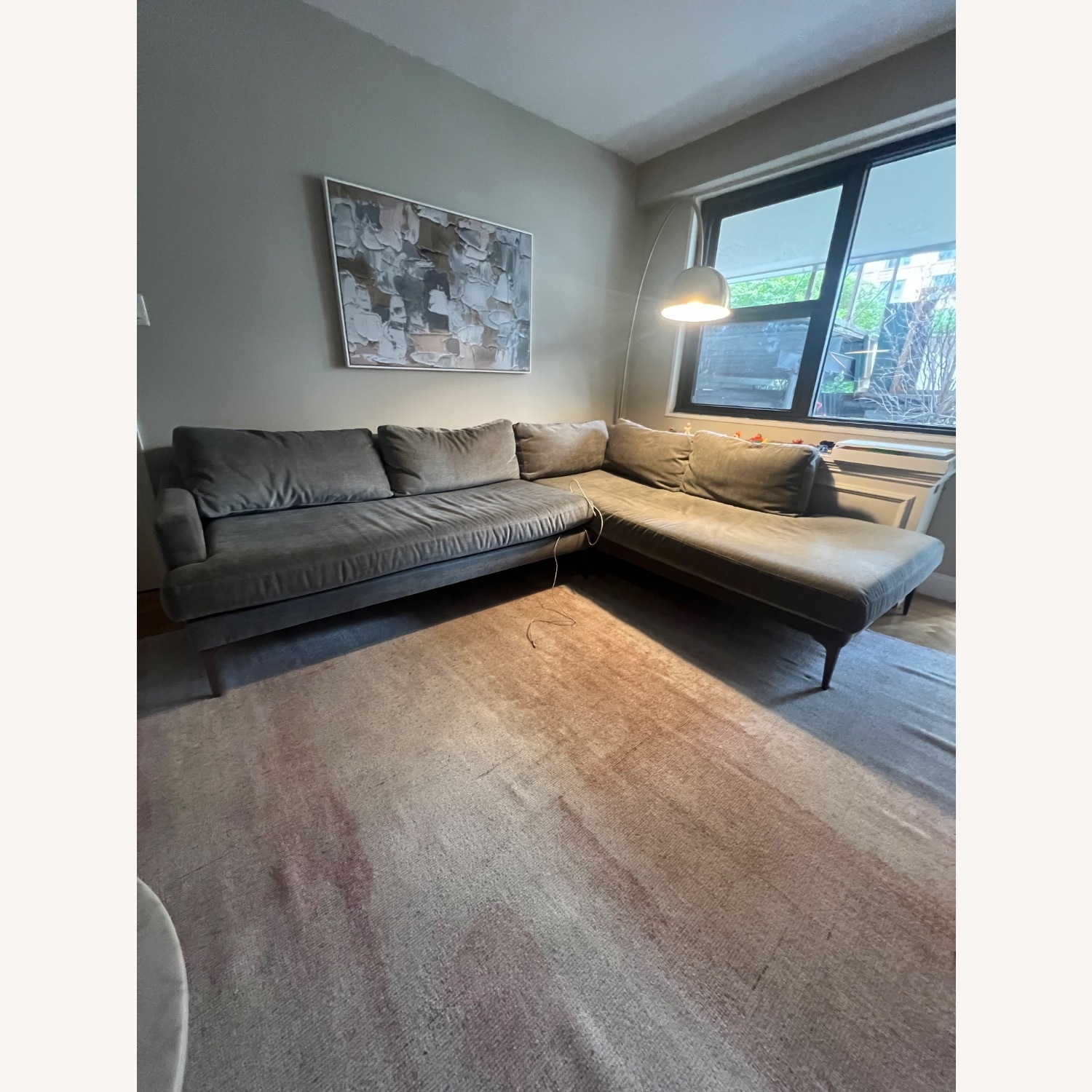 West Elm Andes 2-Piece Bumper Chaise Sectional - image-2