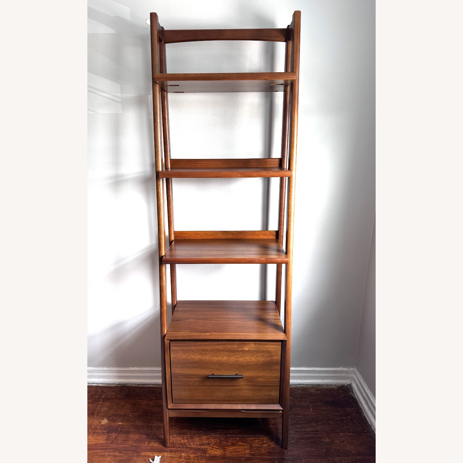 Mid-Century Bookshelf w Drawer - image-1