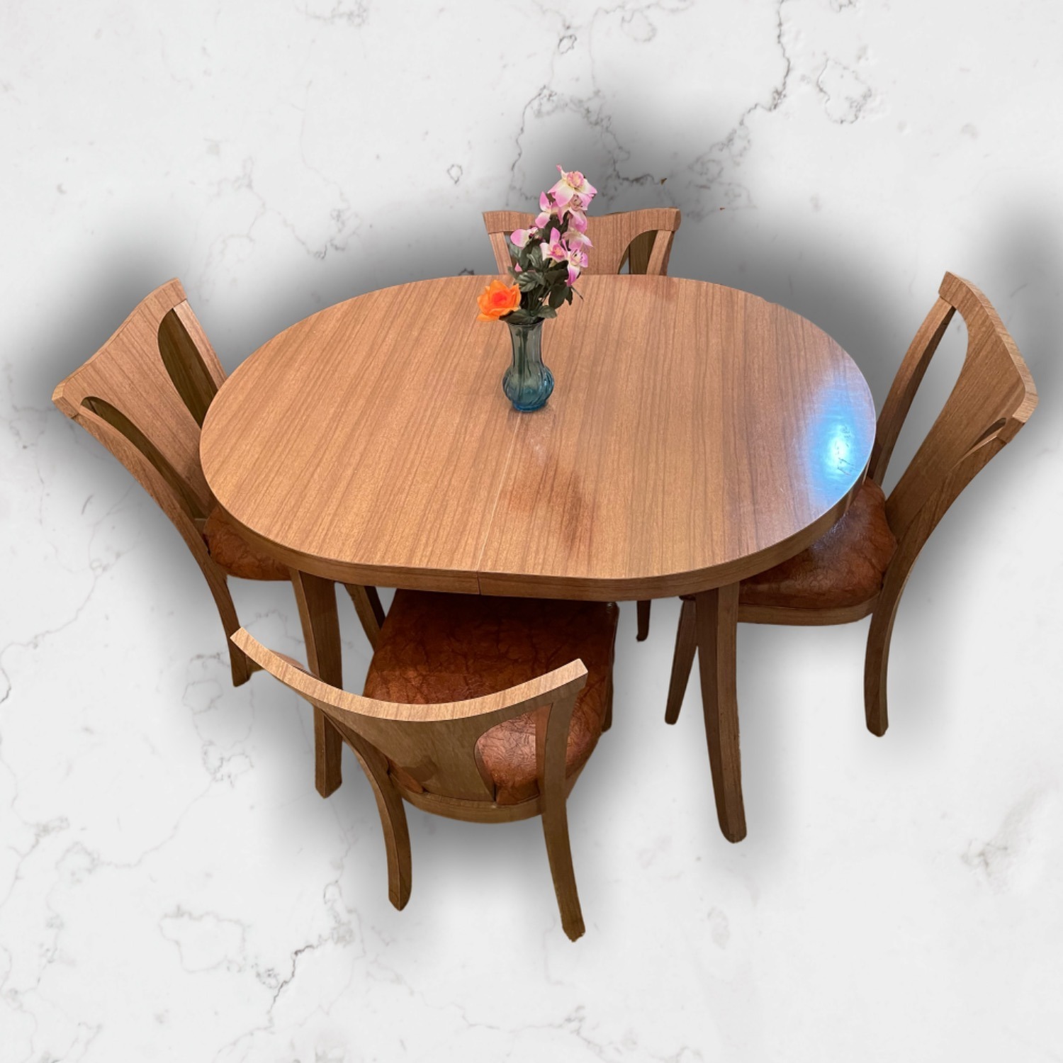Mid Century1950sExtendable Dining Table w 4 Chairs - image-24