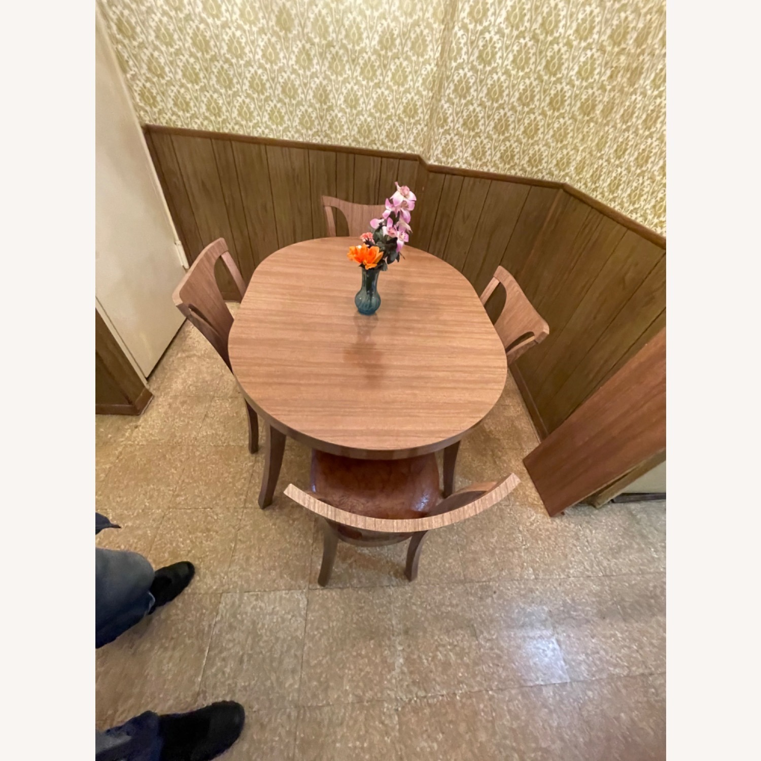 Mid Century1950sExtendable Dining Table w 4 Chairs - image-6