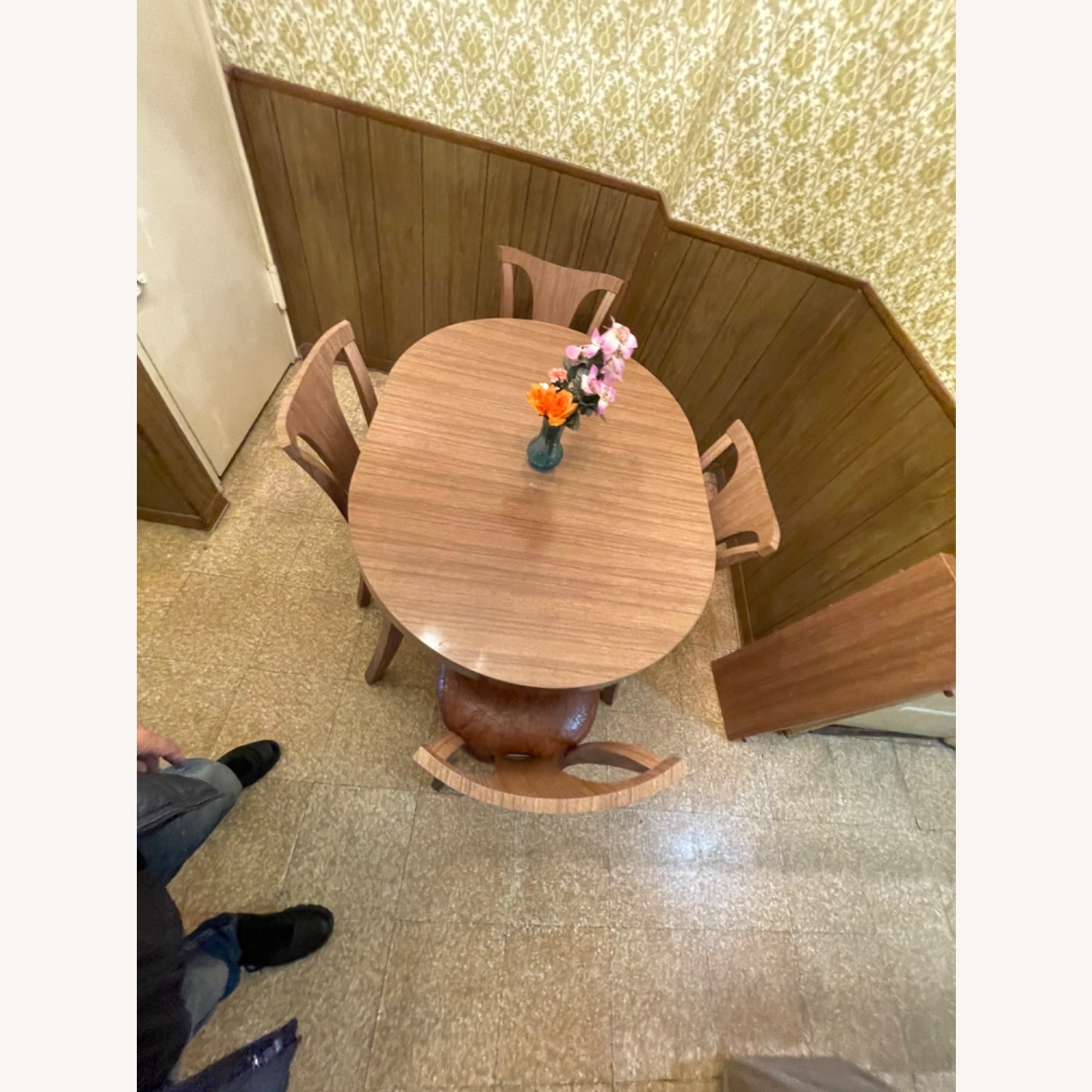 Mid Century1950sExtendable Dining Table w 4 Chairs - image-8