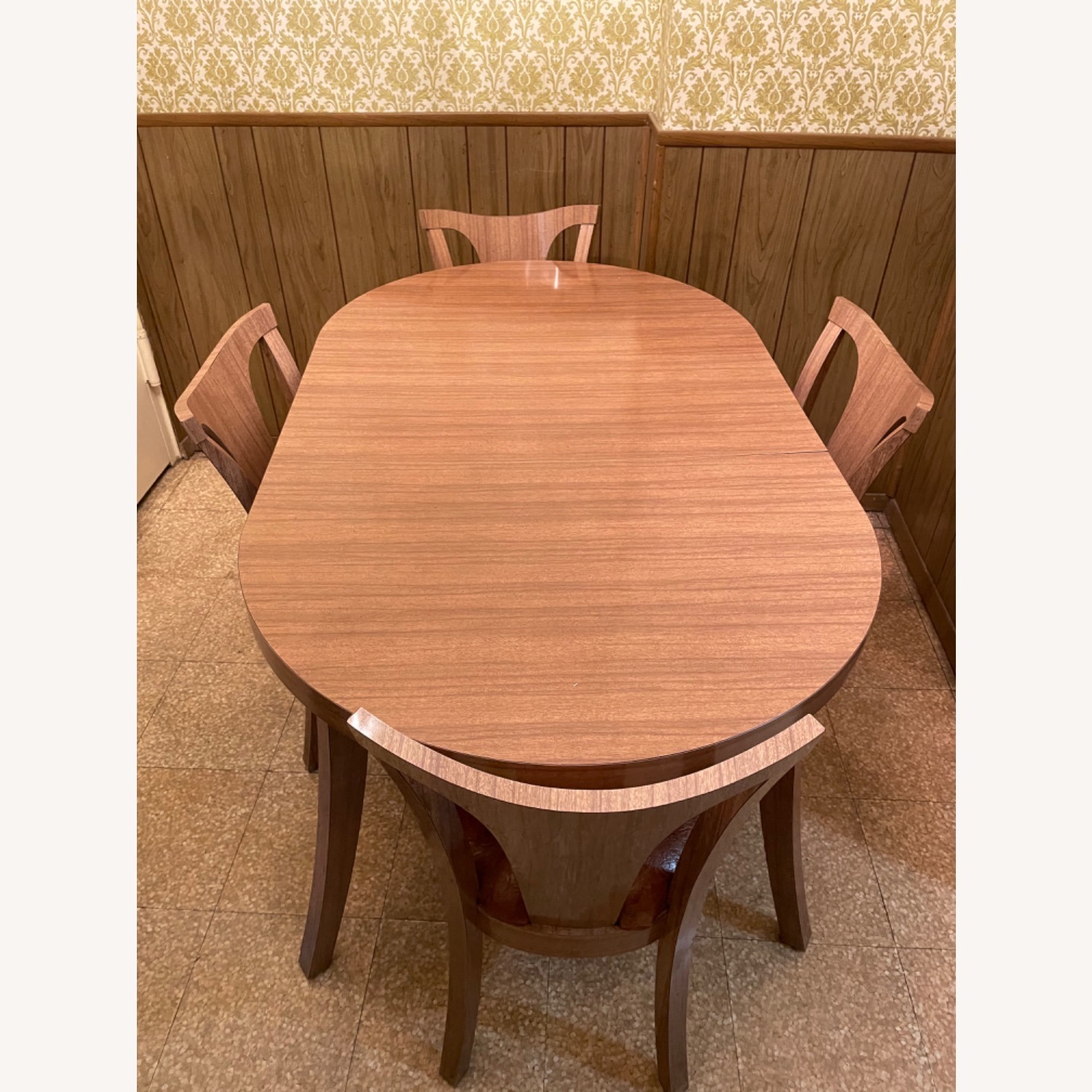 Mid Century1950sExtendable Dining Table w 4 Chairs - image-1