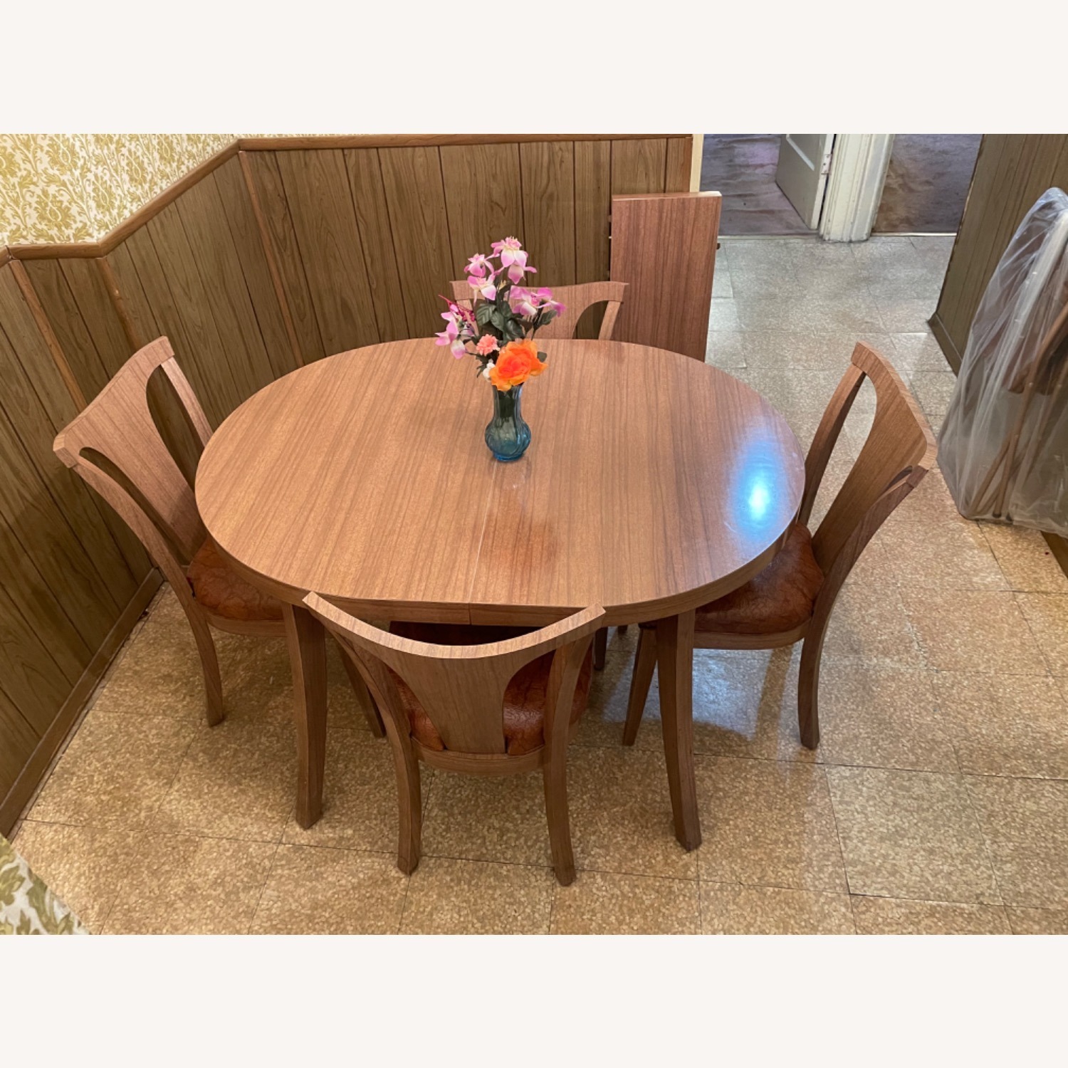 Mid Century1950sExtendable Dining Table w 4 Chairs - image-2