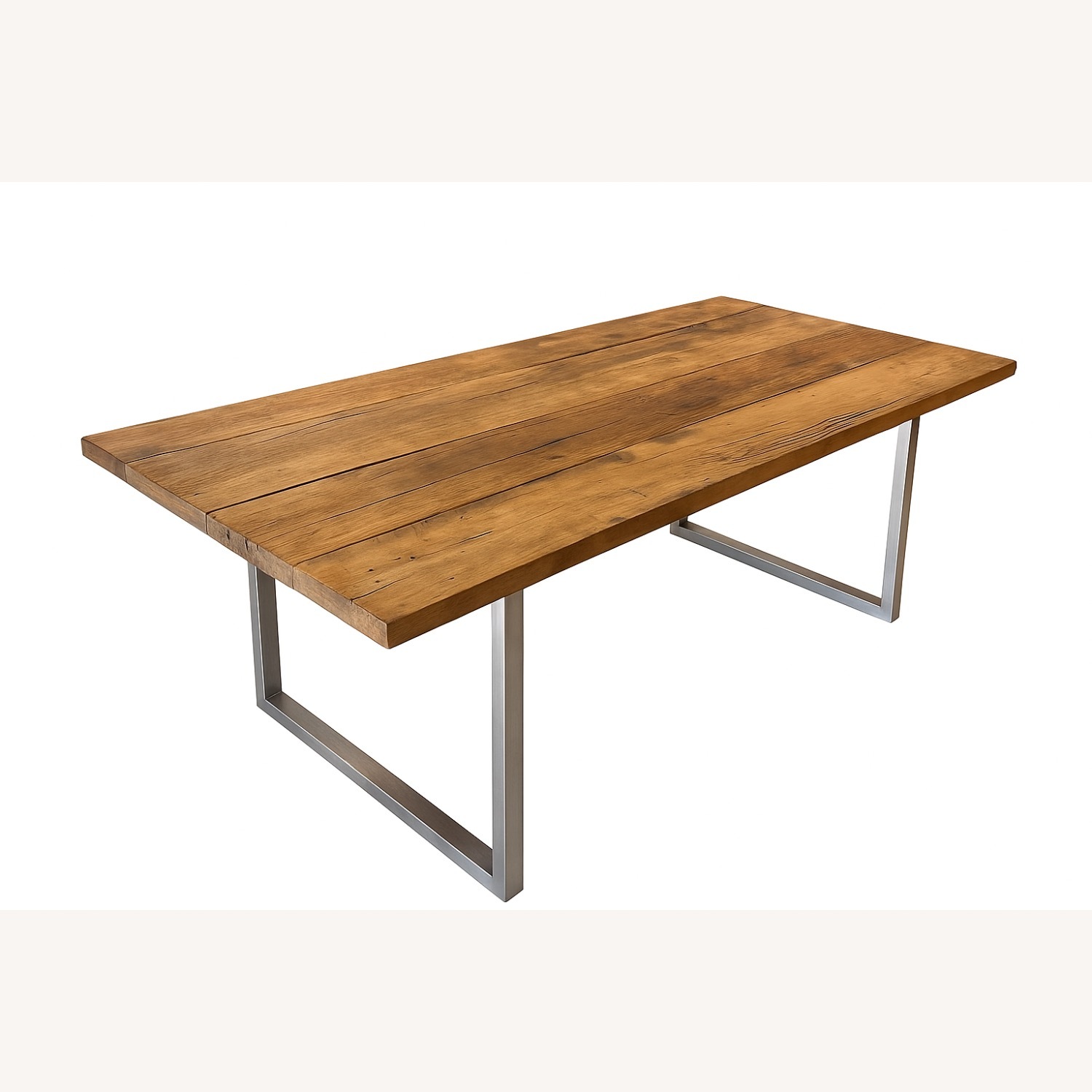 Modern Reclaimed Wood Dining Table - image-1