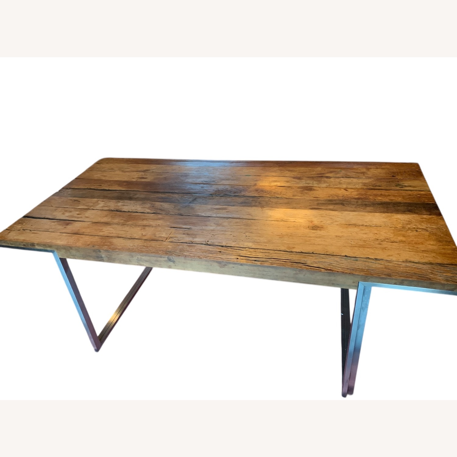 Modern Reclaimed Wood Dining Table - image-4