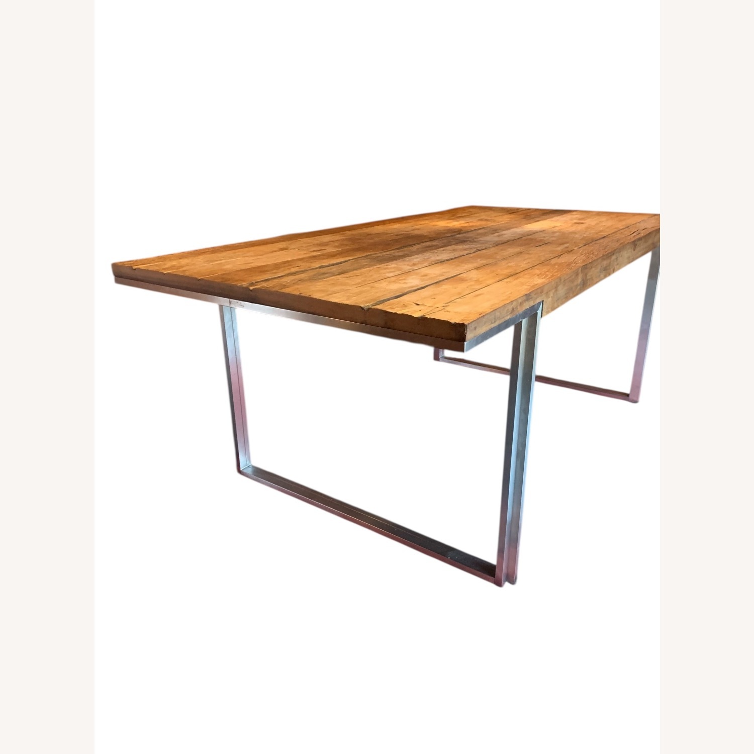 Modern Reclaimed Wood Dining Table - image-5