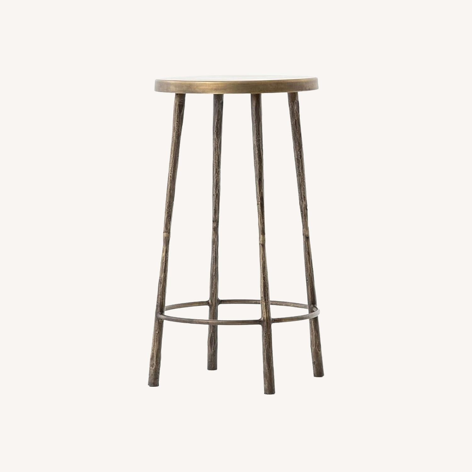 Set of 4 pottery barn estrada counter stools - image-0