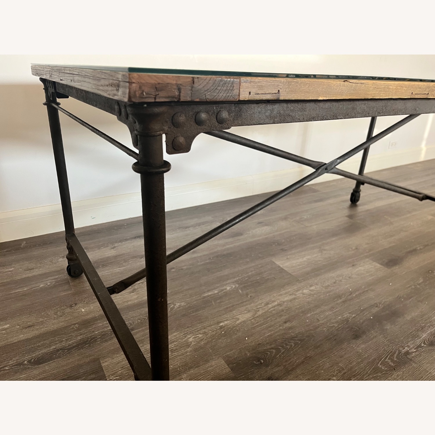 Restoration Hardware Flatiron Dining Table - image-3