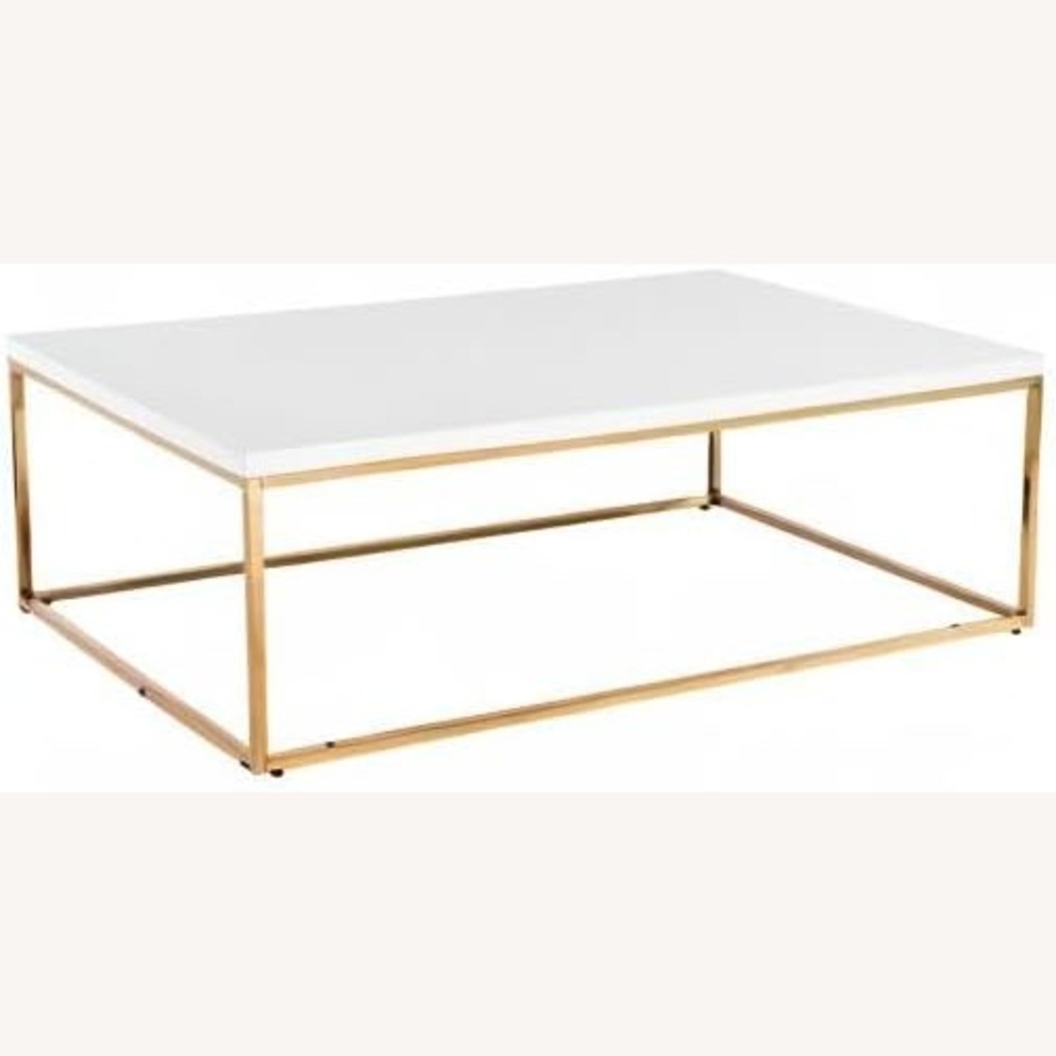 Euro Style Teresa Laquer White Coffee Table - image-1