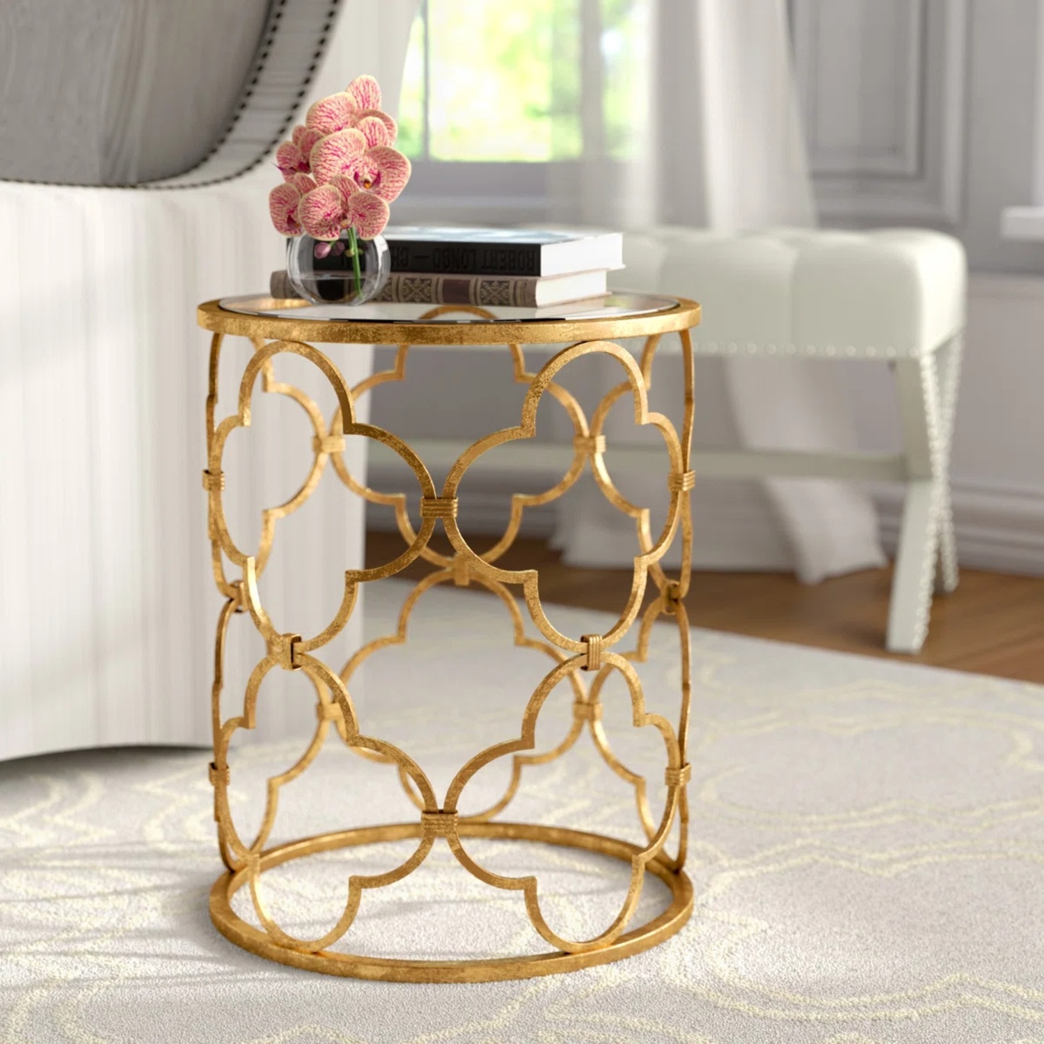 Quatrefoil Side Table - image-5