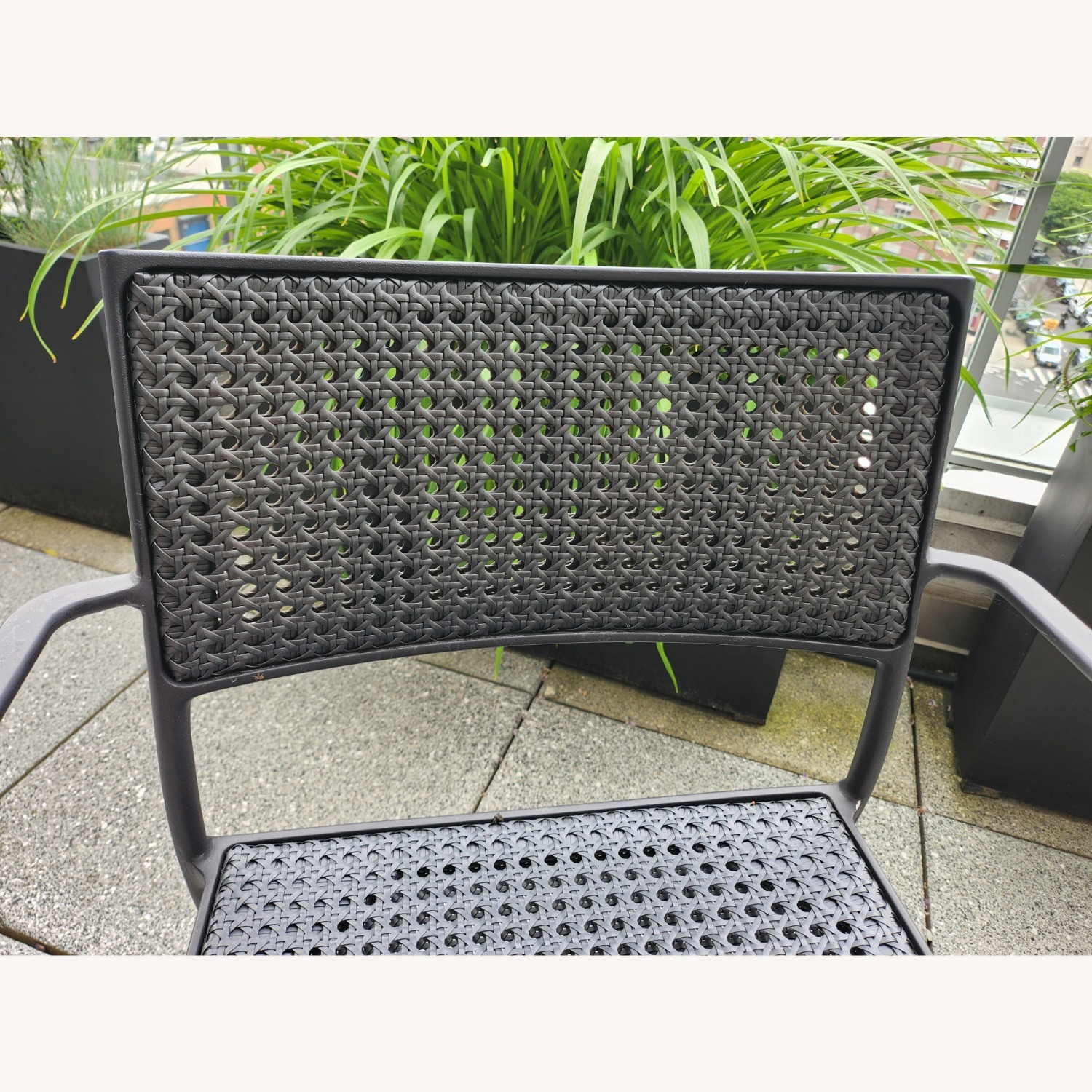 6 Room & Board Plat Outdoor Chairs in Woven Cane - image-2