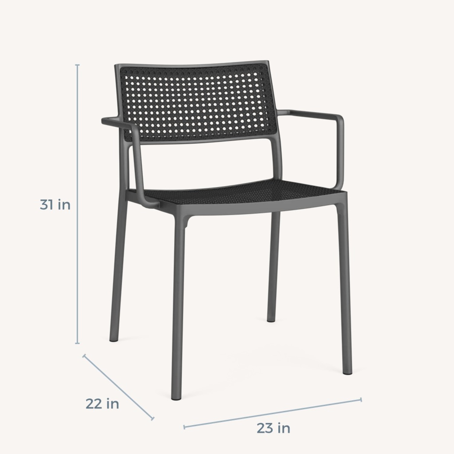 6 Room & Board Plat Outdoor Chairs in Woven Cane - image-6