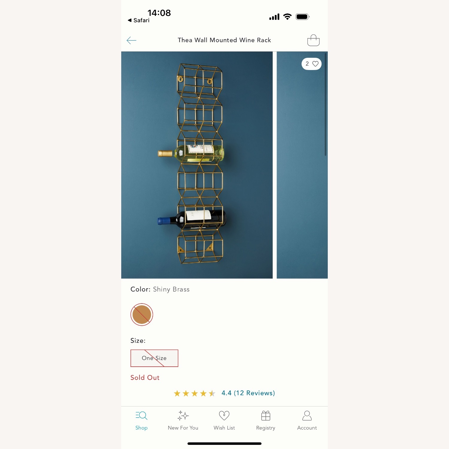 Thea Wall Mounted Wine Rack - image-1