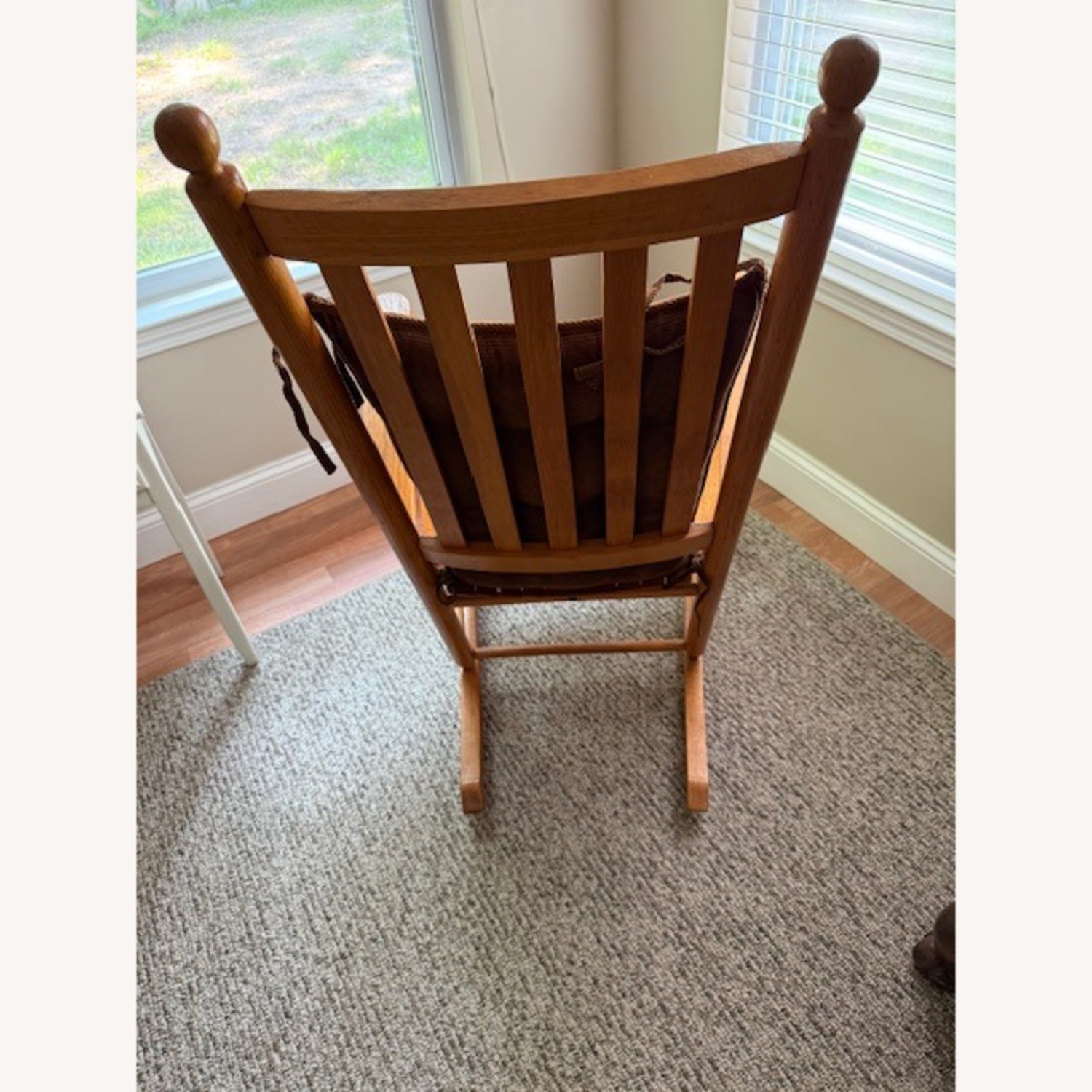 Interior Country Rocker Chair Solid Oak Country Style Rocking Chair - AptDeco