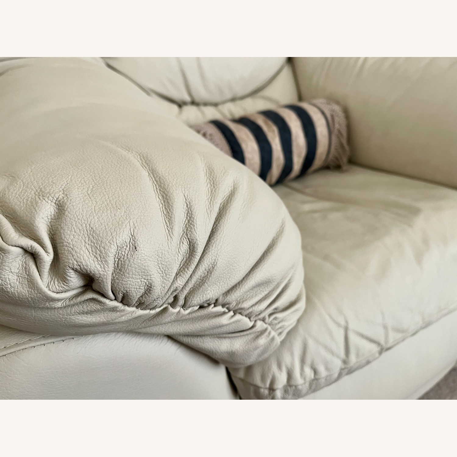 Italian Top-Grain Leather Armchair - image-4