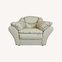 Italian Top-Grain Leather Armchair