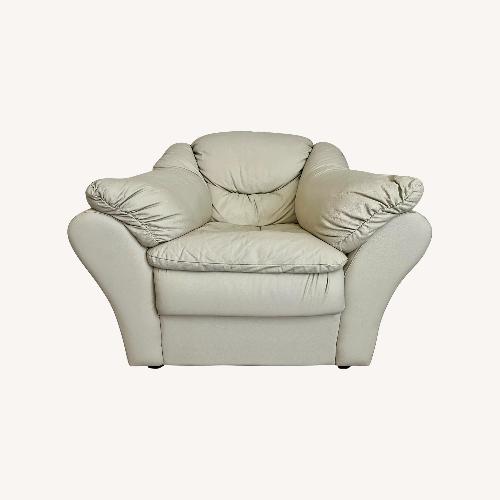 Used Italian Top-Grain Leather Armchair for sale on AptDeco