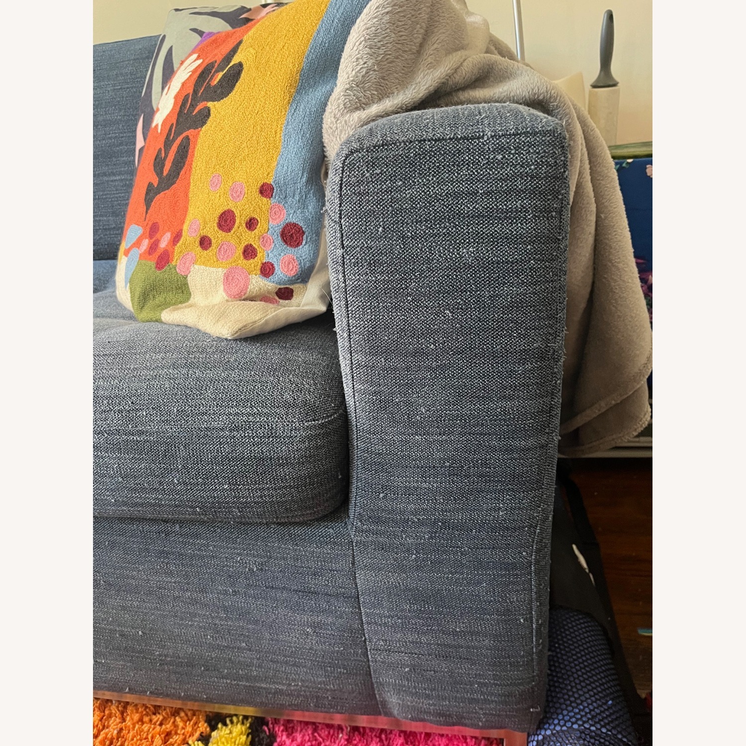 Article Soma Navy Blue Sectional (L) Sofa Bed - image-2