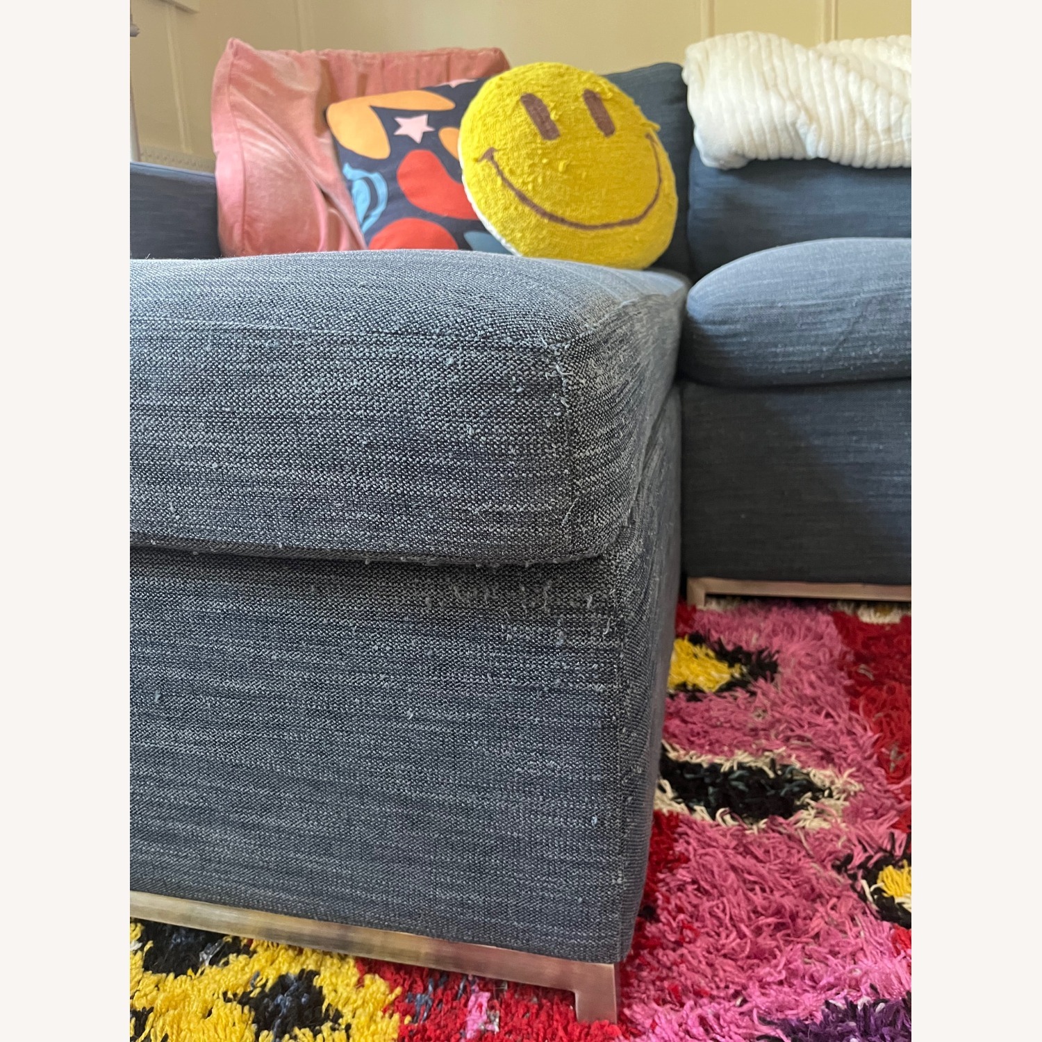 Article Soma Navy Blue Sectional (L) Sofa Bed - image-3