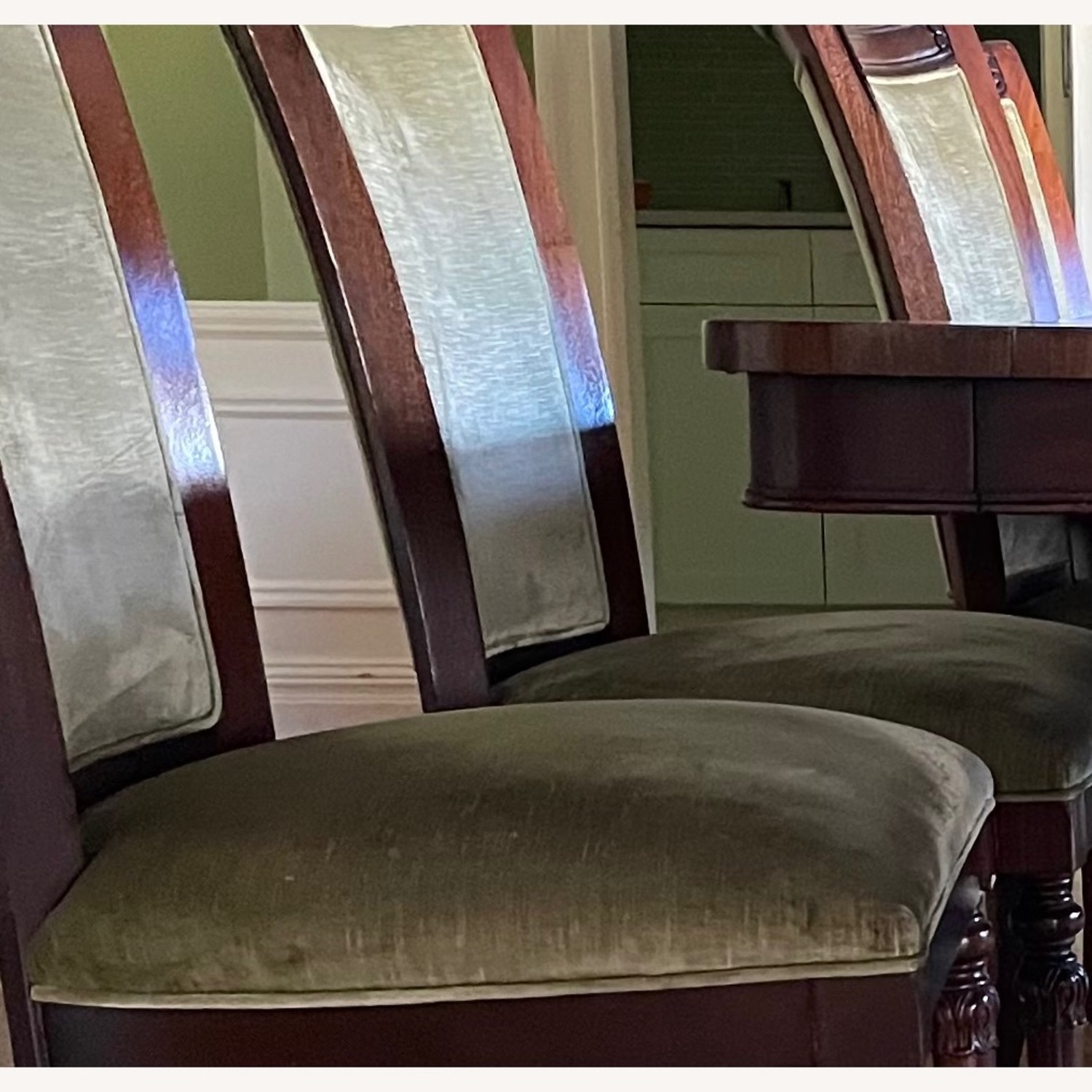 Henredon Velvet Dining Chairs - image-3