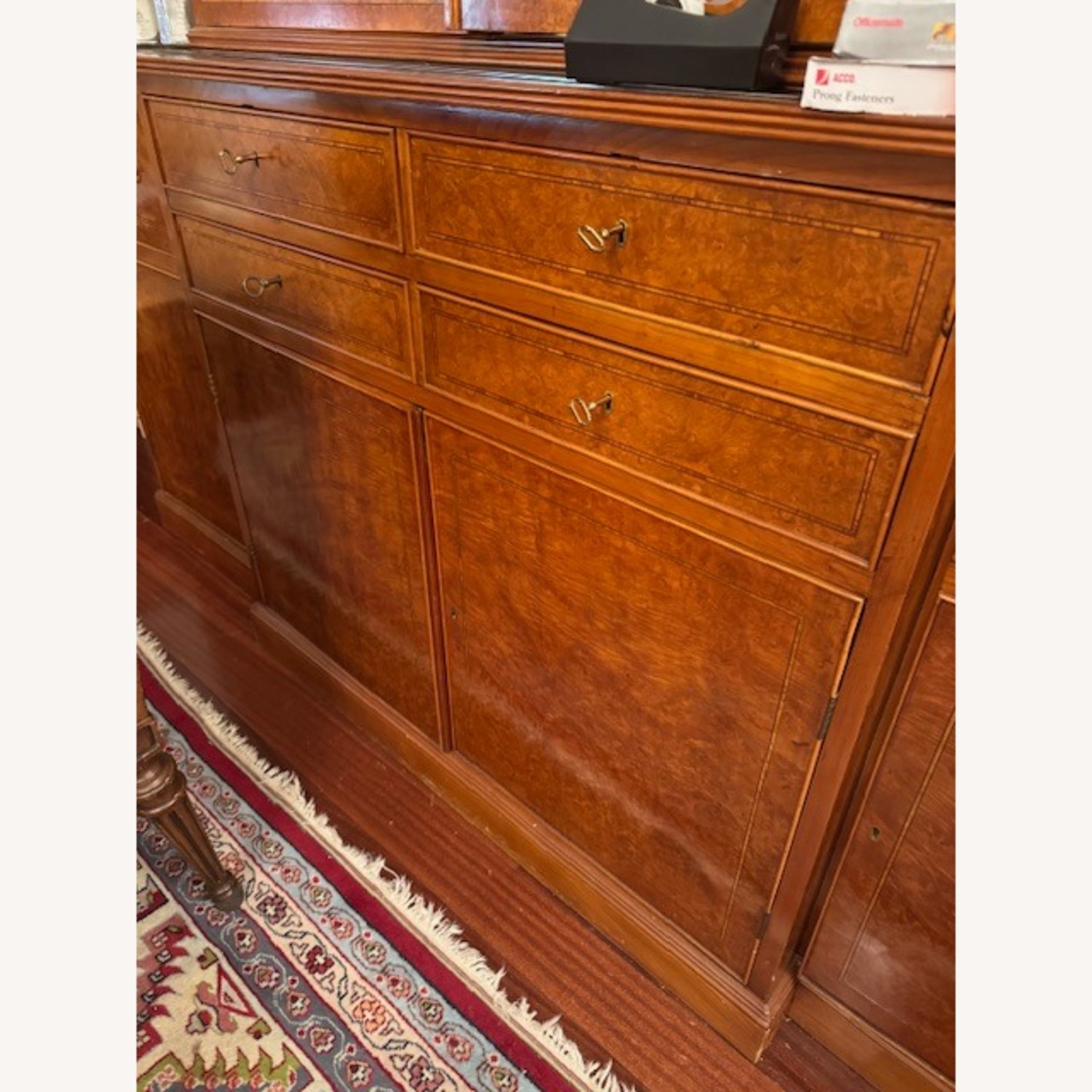 Mahogany China Cabinet Hutch - image-4