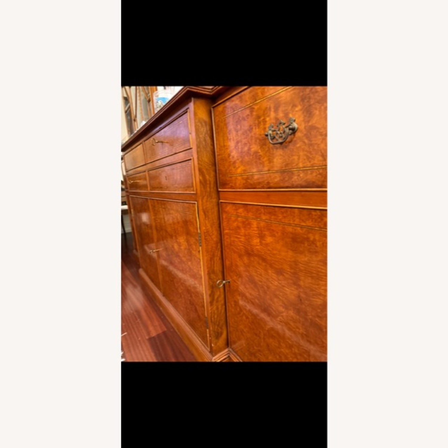 Mahogany China Cabinet Hutch - image-3