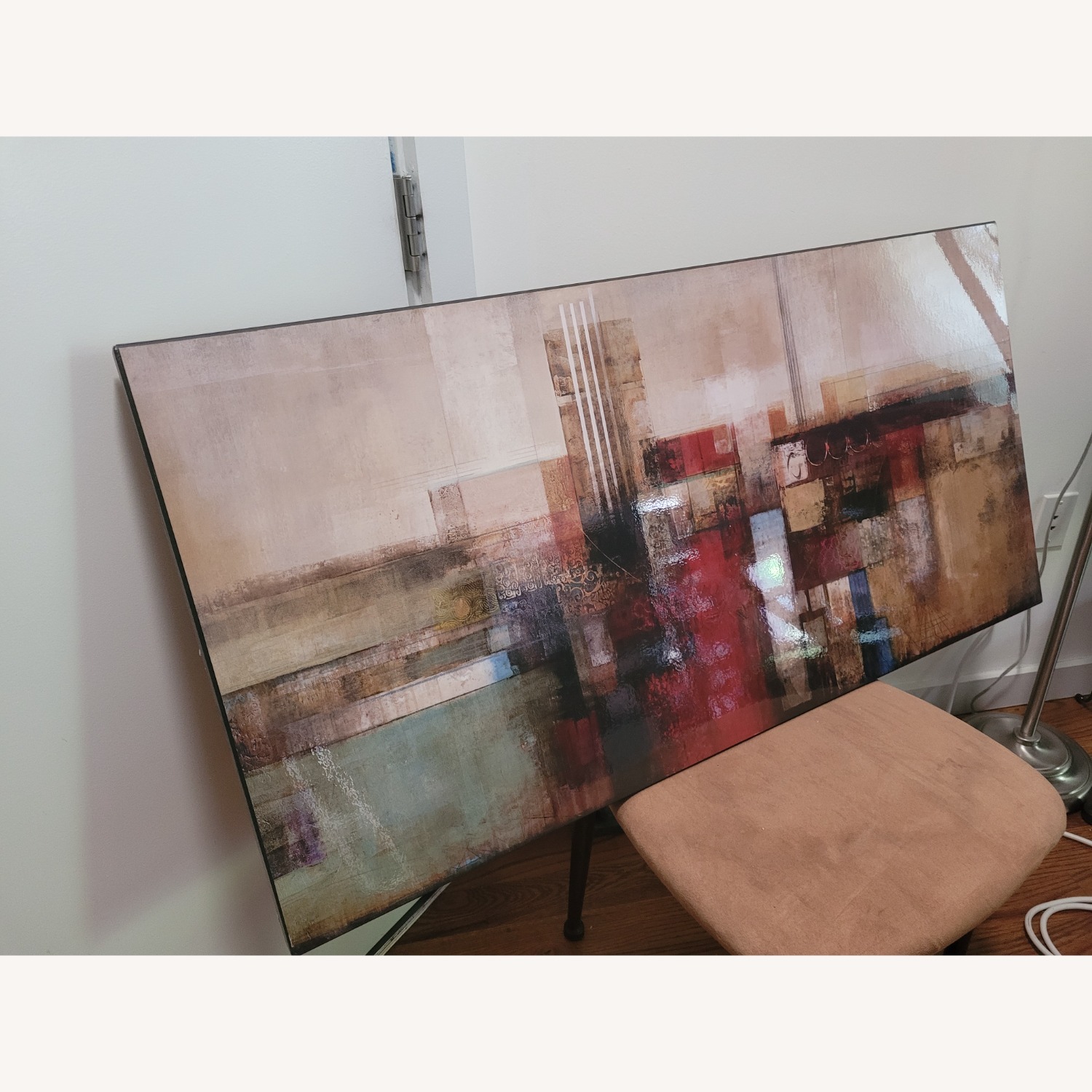 Multicolored Wall Art with Earth Tones - image-3