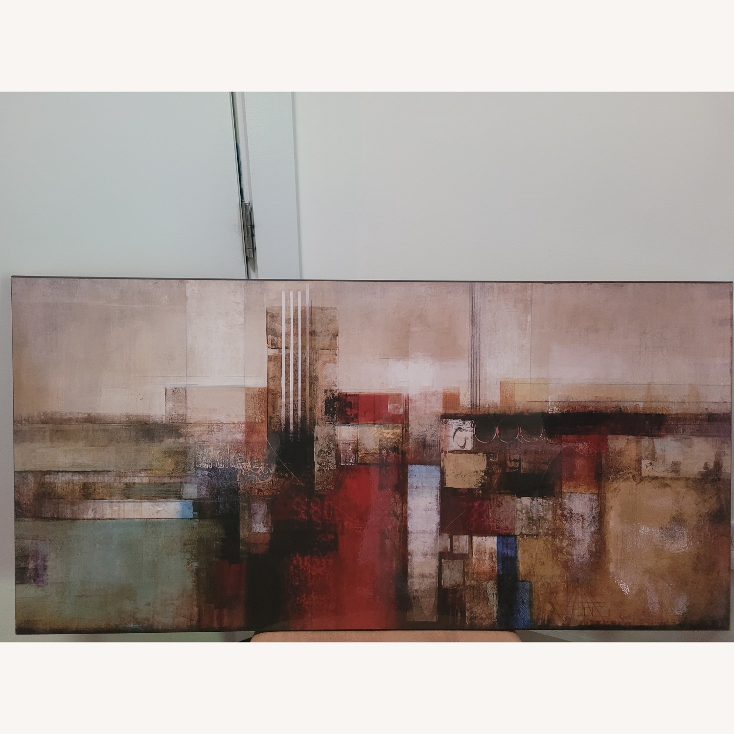 Multicolored Wall Art with Earth Tones - image-1