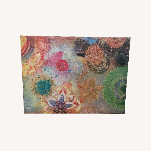 Used Multicolored Painting with Flowers for sale on AptDeco