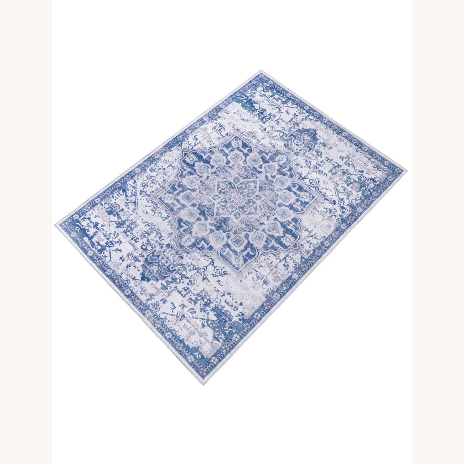 Blue Gray Area Rug - image-1