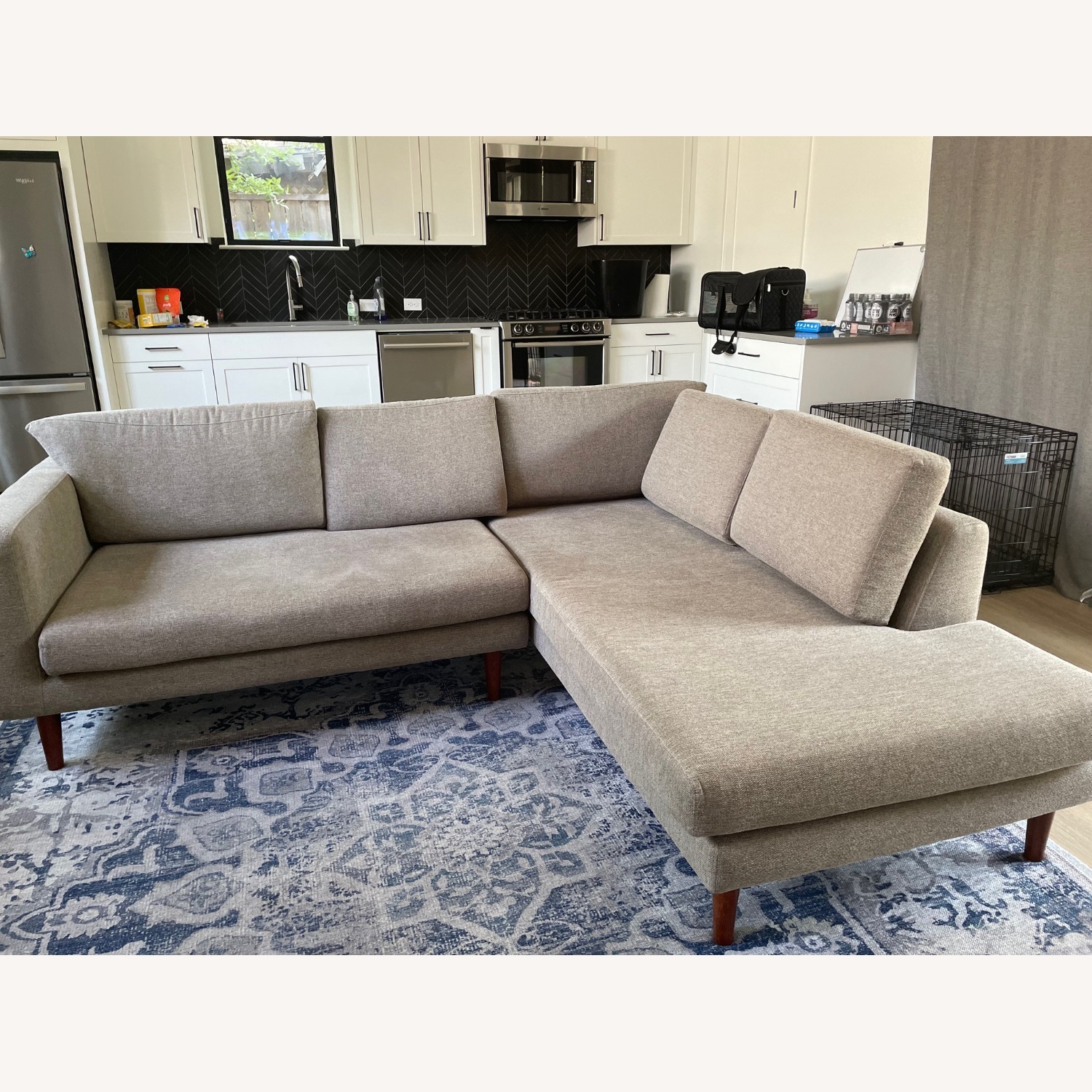 Blue Gray Area Rug - image-2