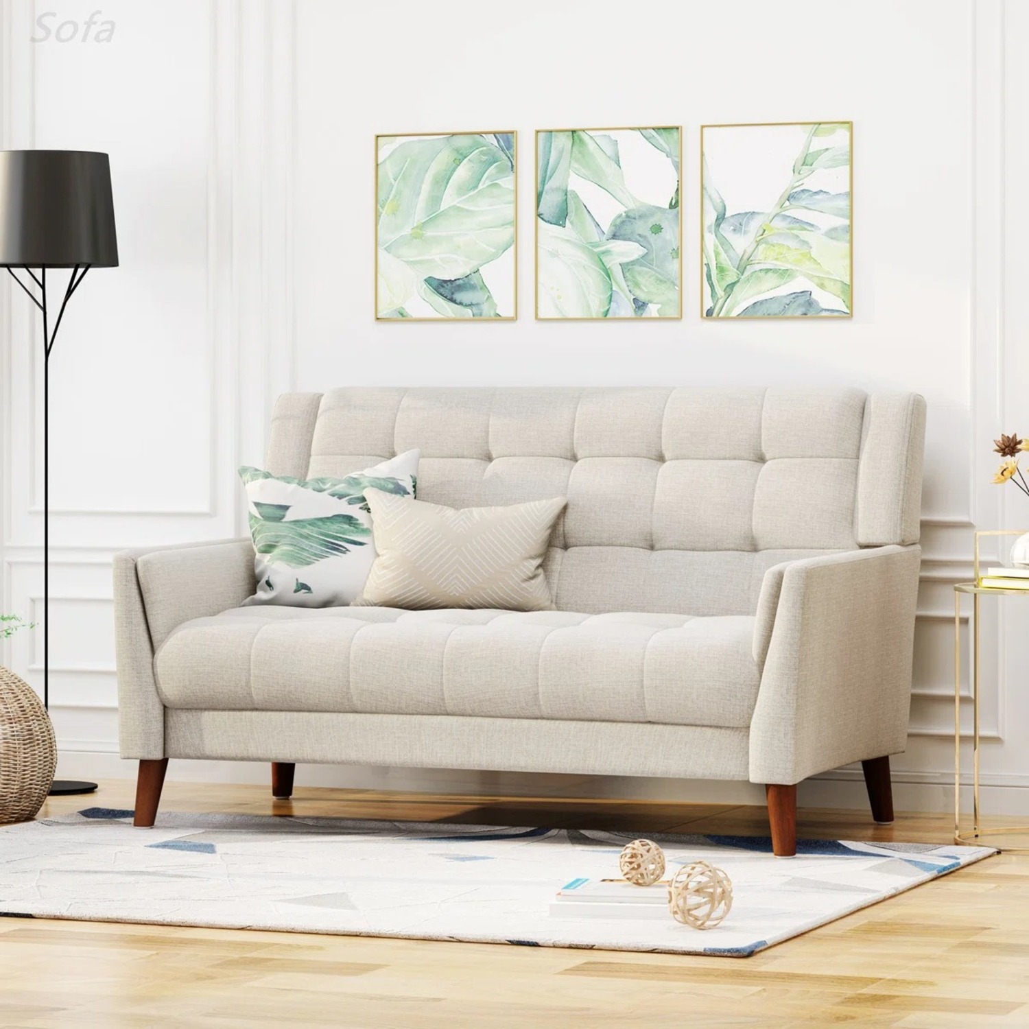 Greenmont 31.5" Square Arm Loveseat - image-1