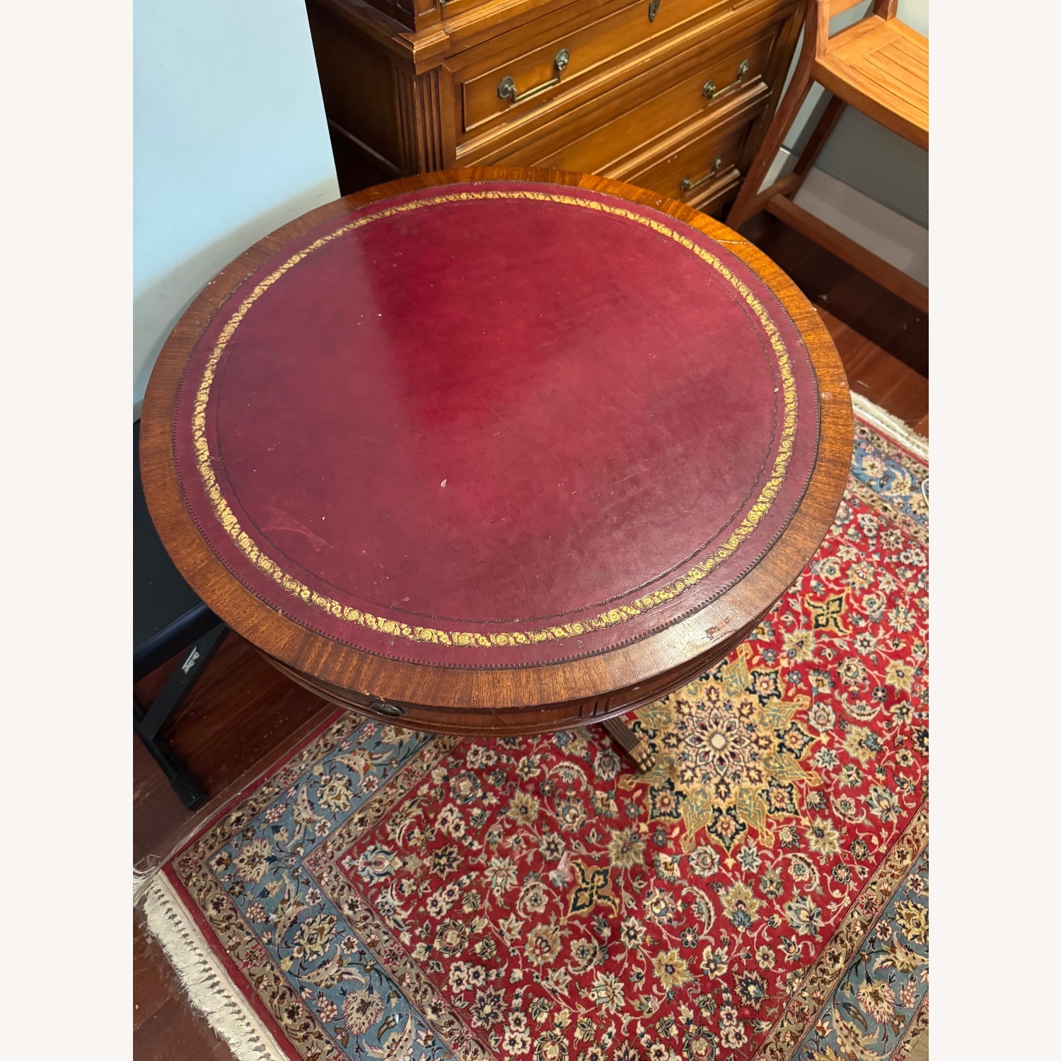 Mid-Century Imperial-Style Mahogany Center Table - image-1